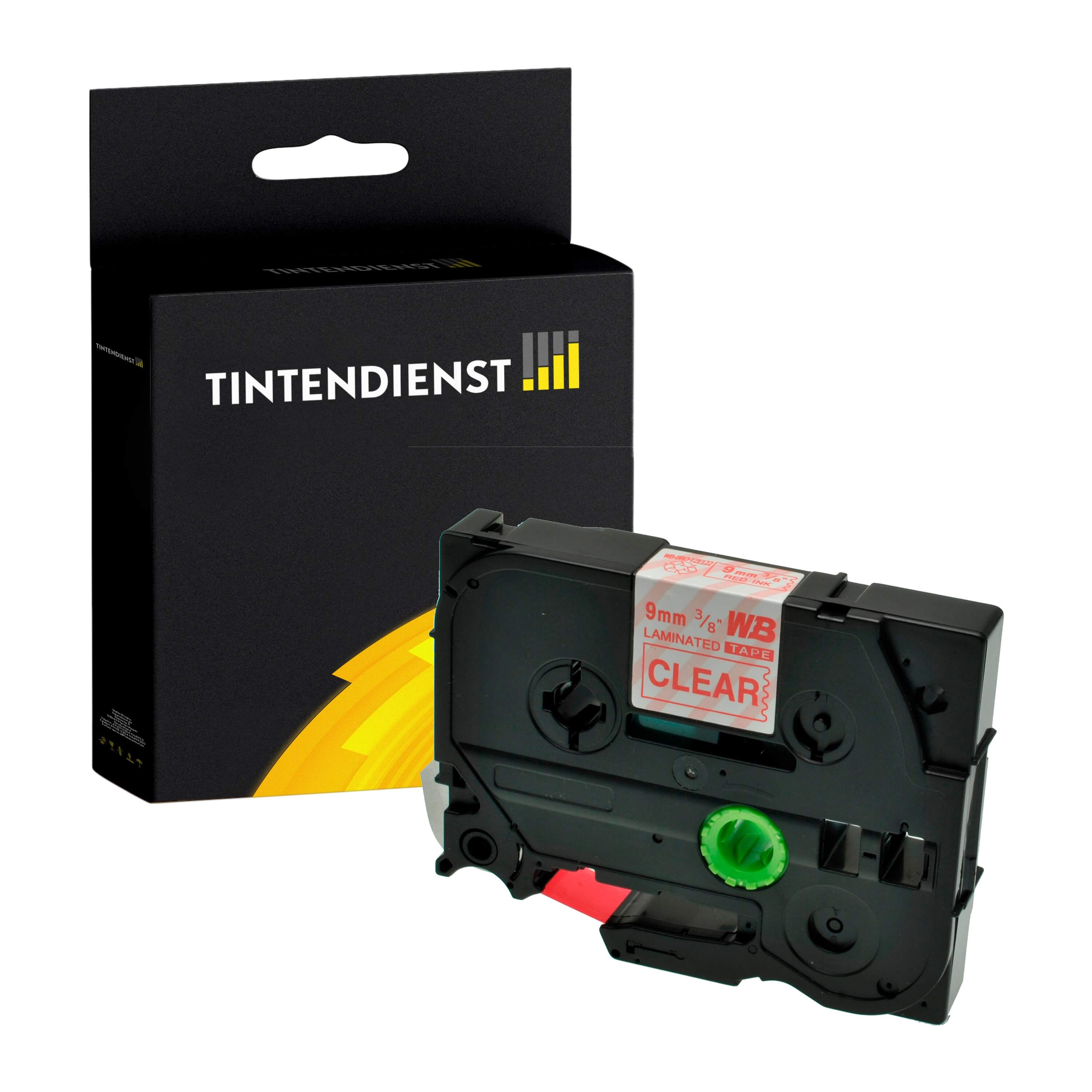 Schriftband kompatibel für Brother P-Touch 1250 Series (TZE-122) 9mm/8m Rot auf Transparent Schriftband kompatibel für Brother P-Touch 1250 Series (TZE-122) 9mm/8m Rot auf Transparent