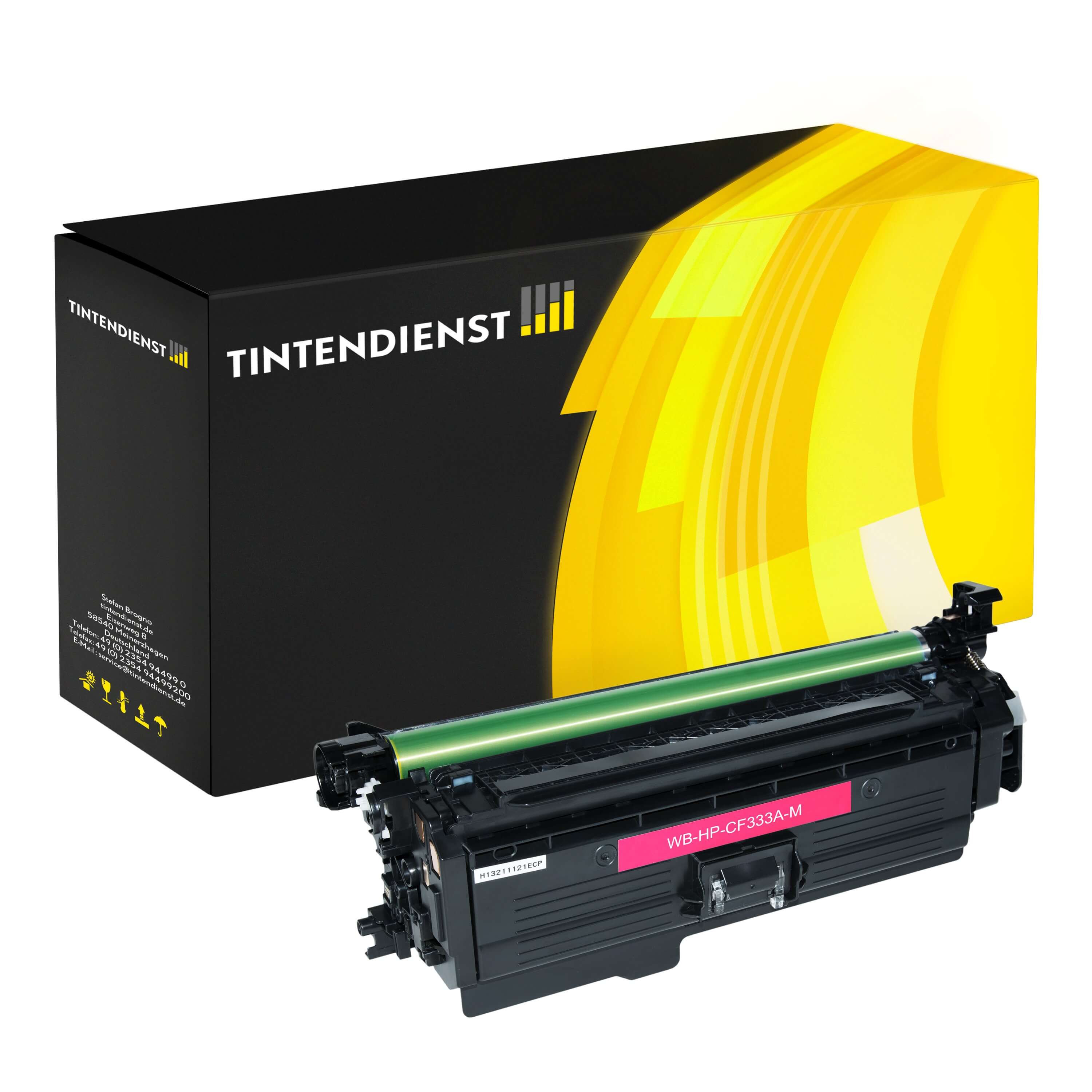 Toner kompatibel für HP Color LaserJet Enterprise M 651 xhm (CF333A / 654A) Magenta