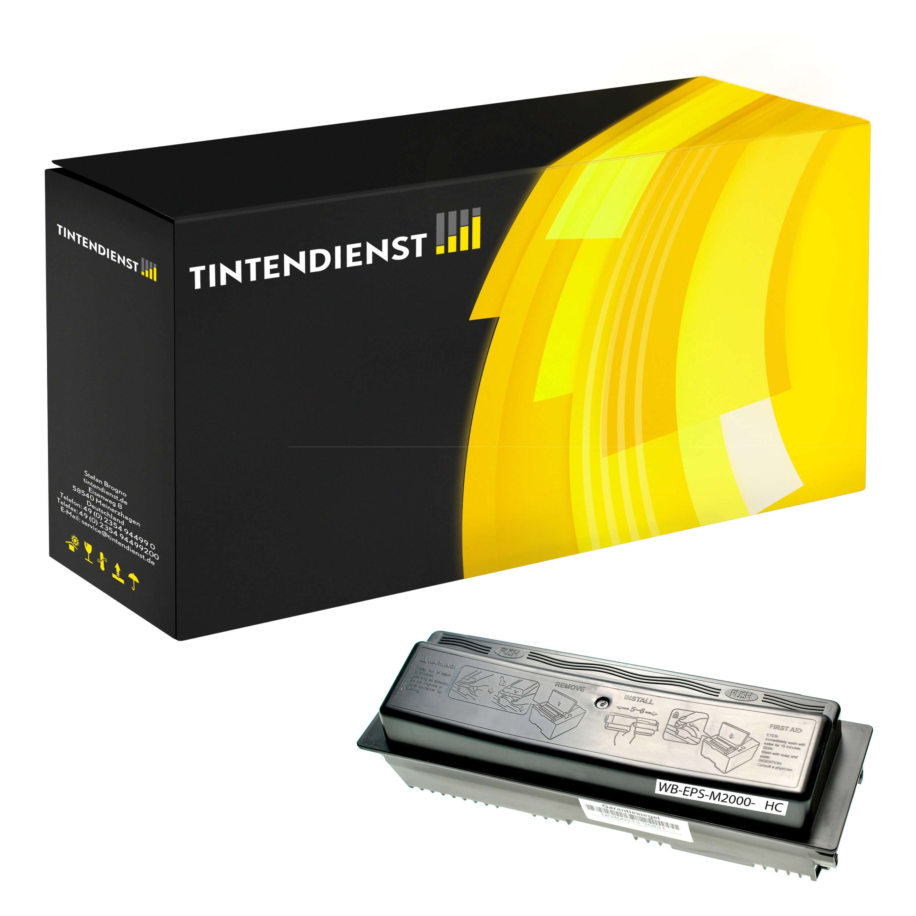 Toner kompatibel für Epson Aculaser M 2000 DT (C13S050436 / S050436) Schwarz