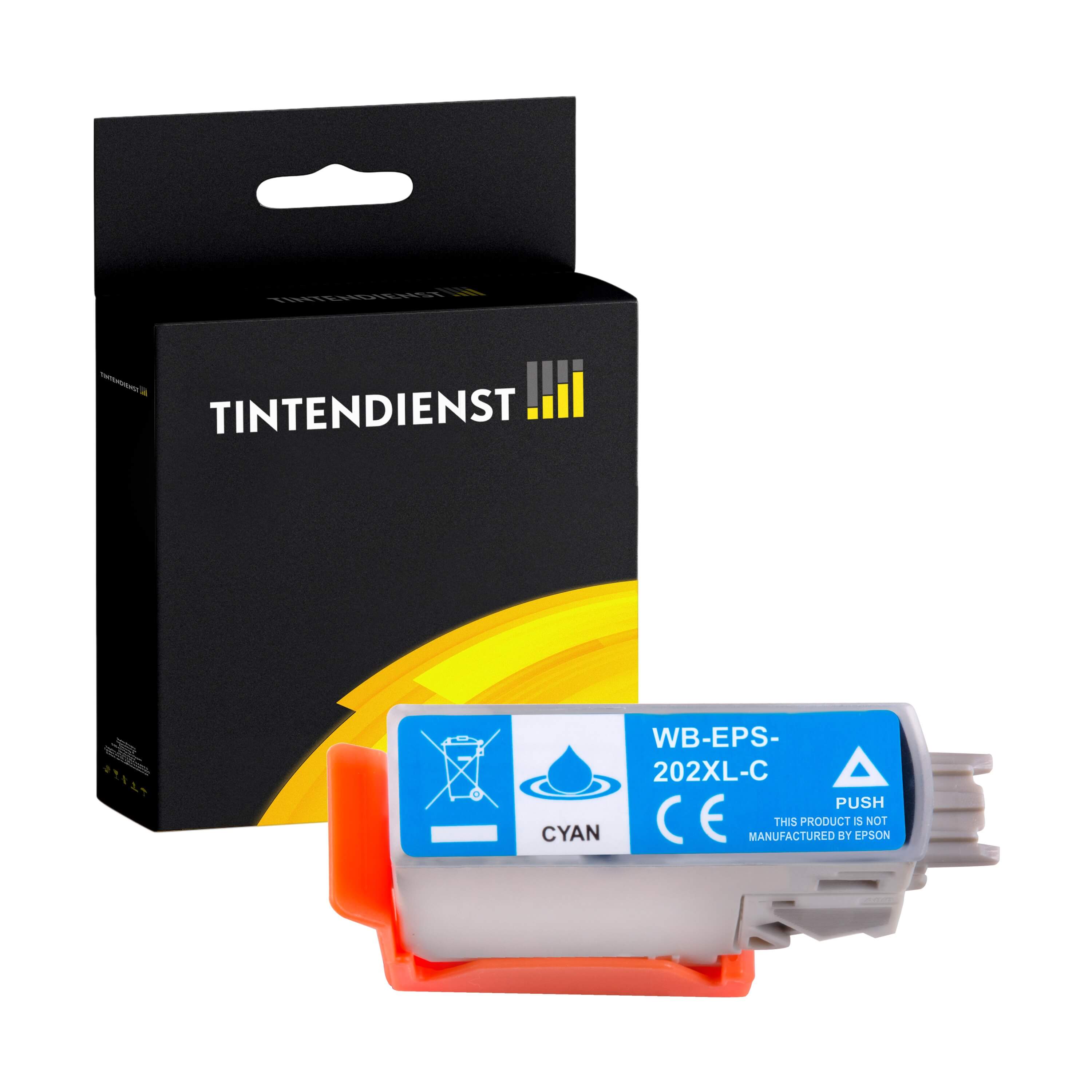 Druckerpatrone kompatibel für Epson Expression Premium XP-6105 (C13T02H24010 / 202XL) Cyan