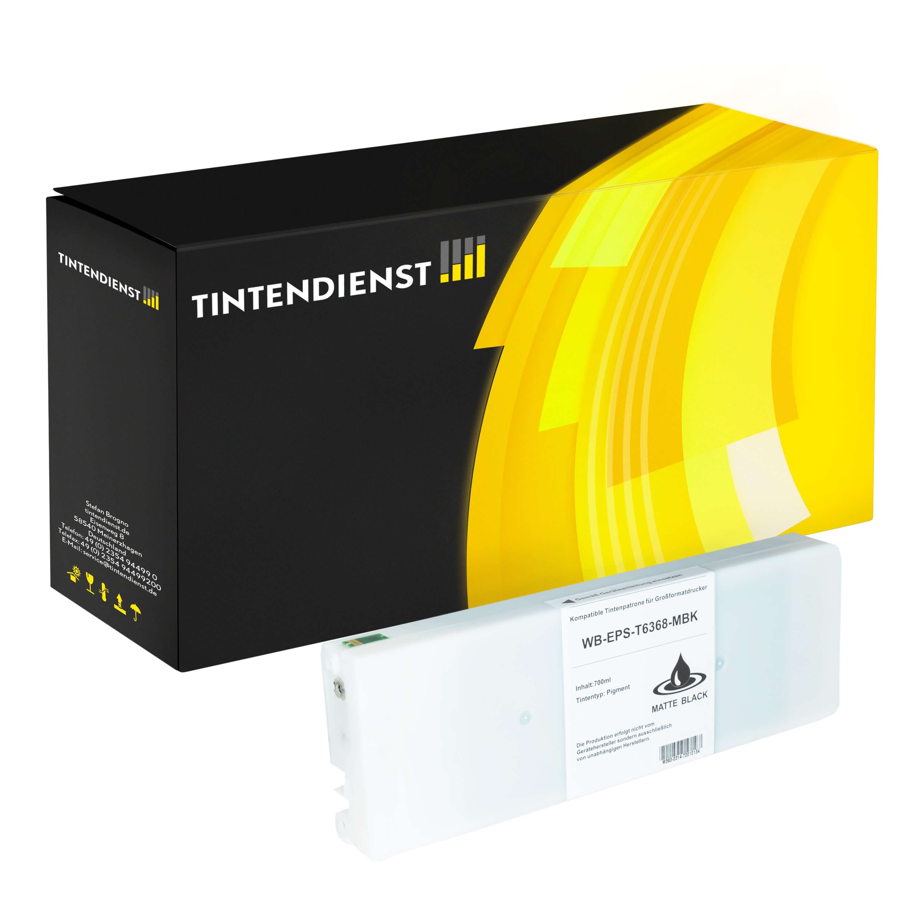 Druckerpatrone kompatibel für Epson Stylus Pro 9700 (C13T636800 / T6368) Matt Schwarz