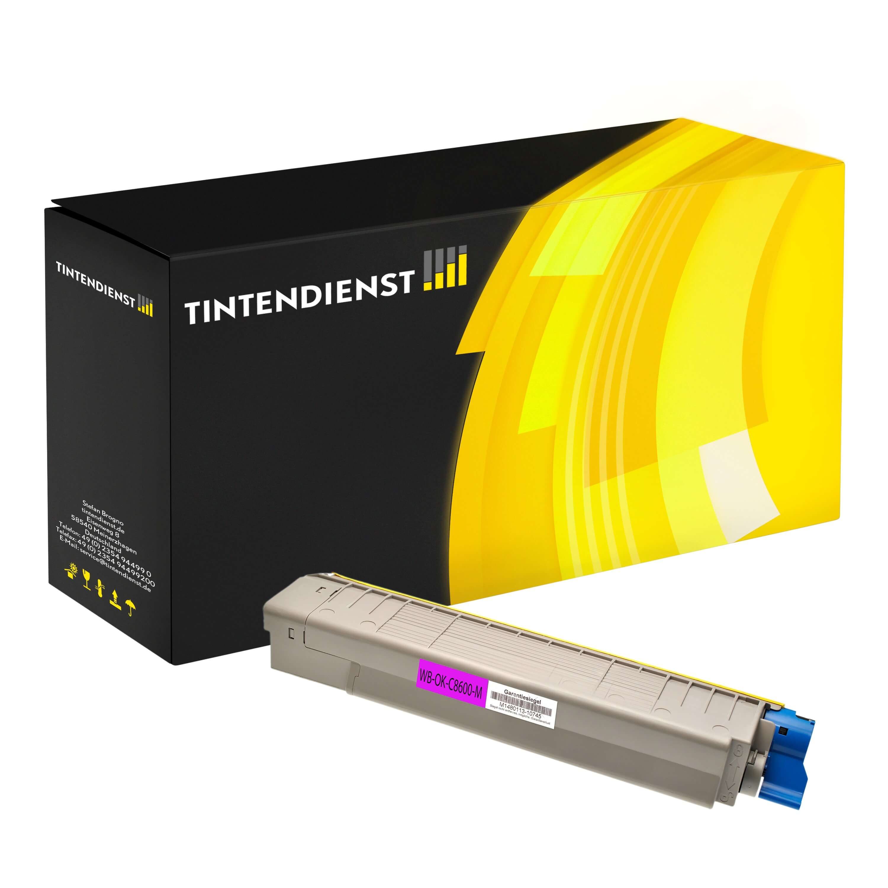 Toner kompatibel für OKI C 8600 N (43487710) Magenta