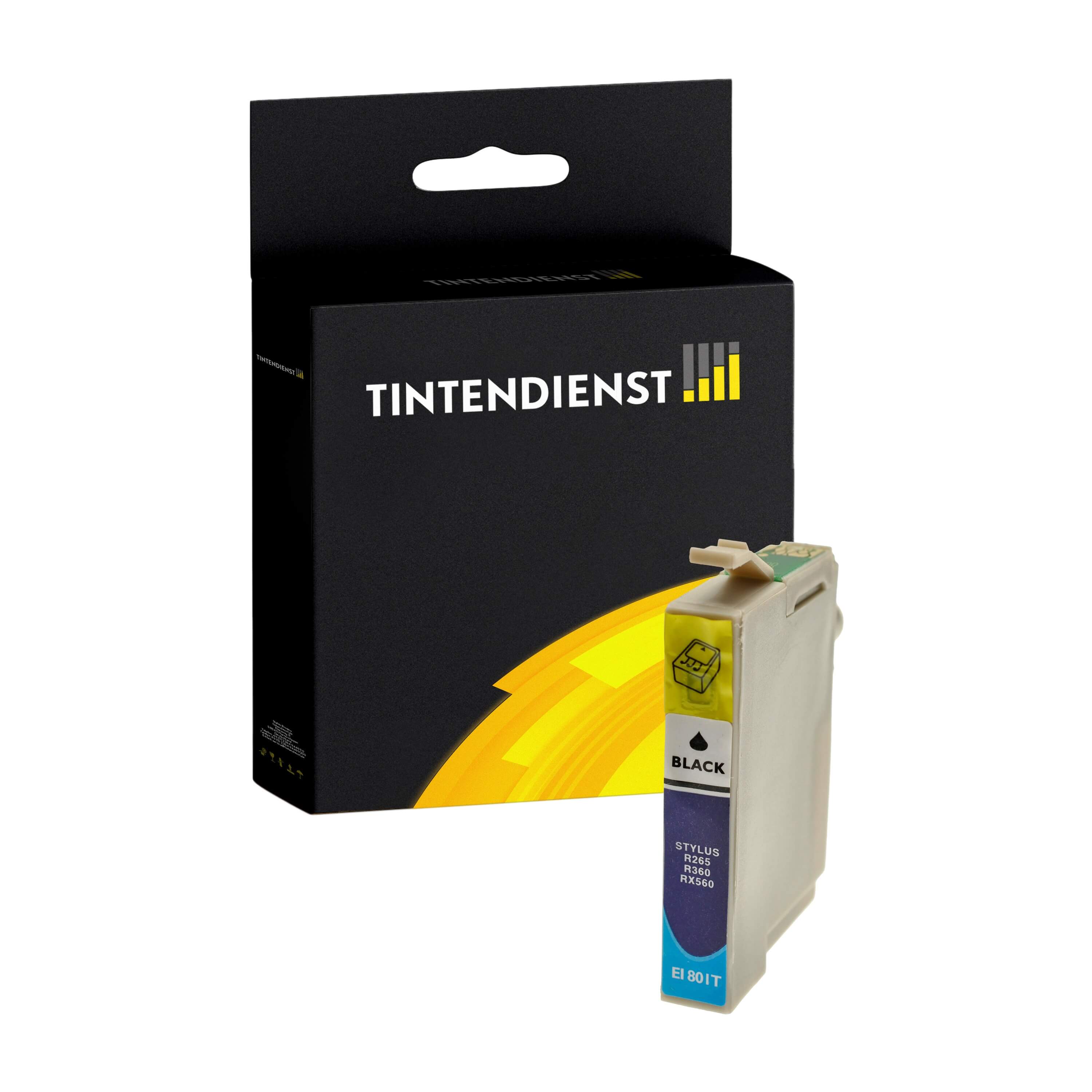 Druckerpatrone kompatibel für Epson Stylus Photo PX 650 (C13T08014011 / T0801) Schwarz