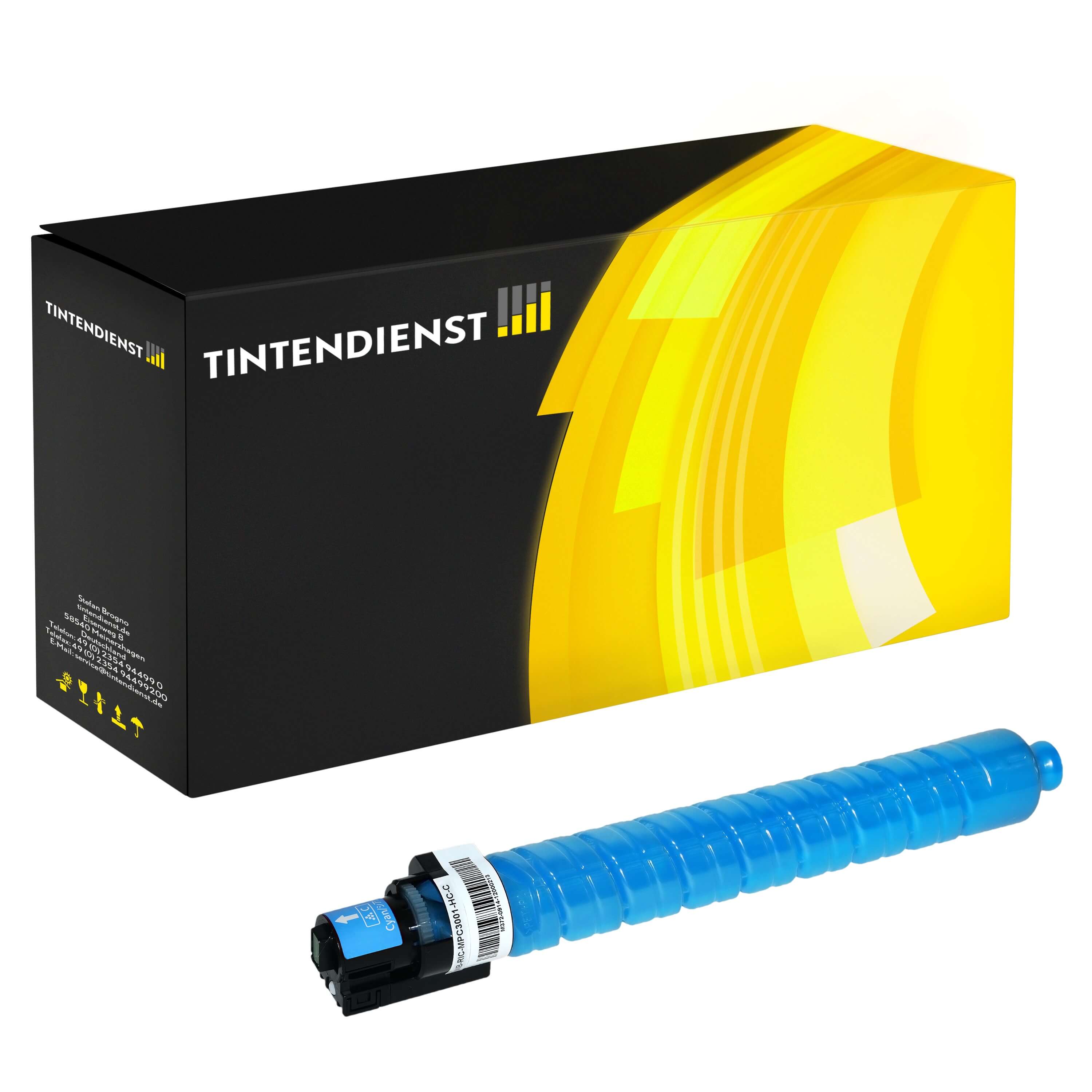 Toner kompatibel für Ricoh Aficio MP C 2800 spf (842046) Cyan