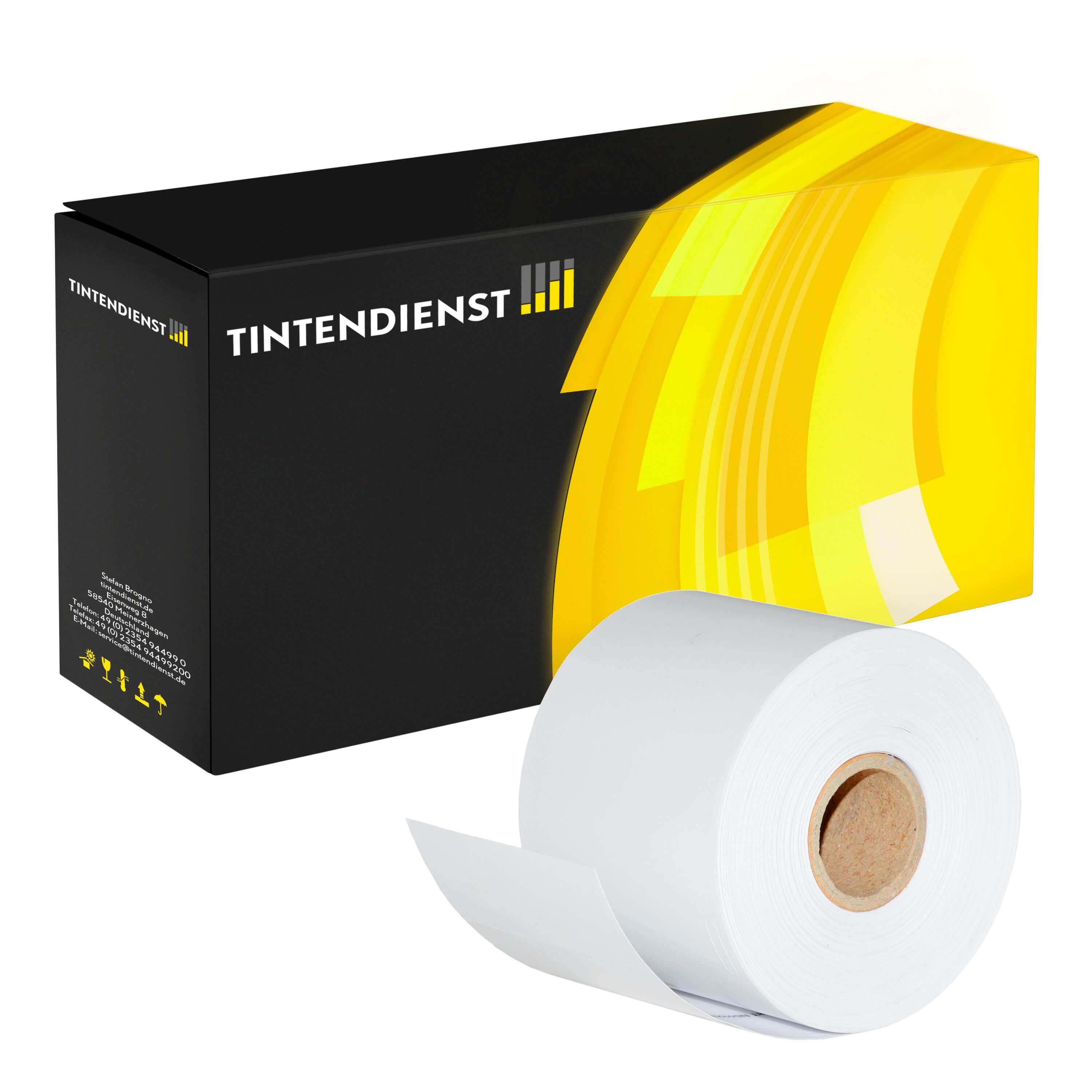 Namensschilder kompatibel für Dymo LABELWRITER 4 XL (S0929110) Weiss 106mm/62mm (250 Stück)