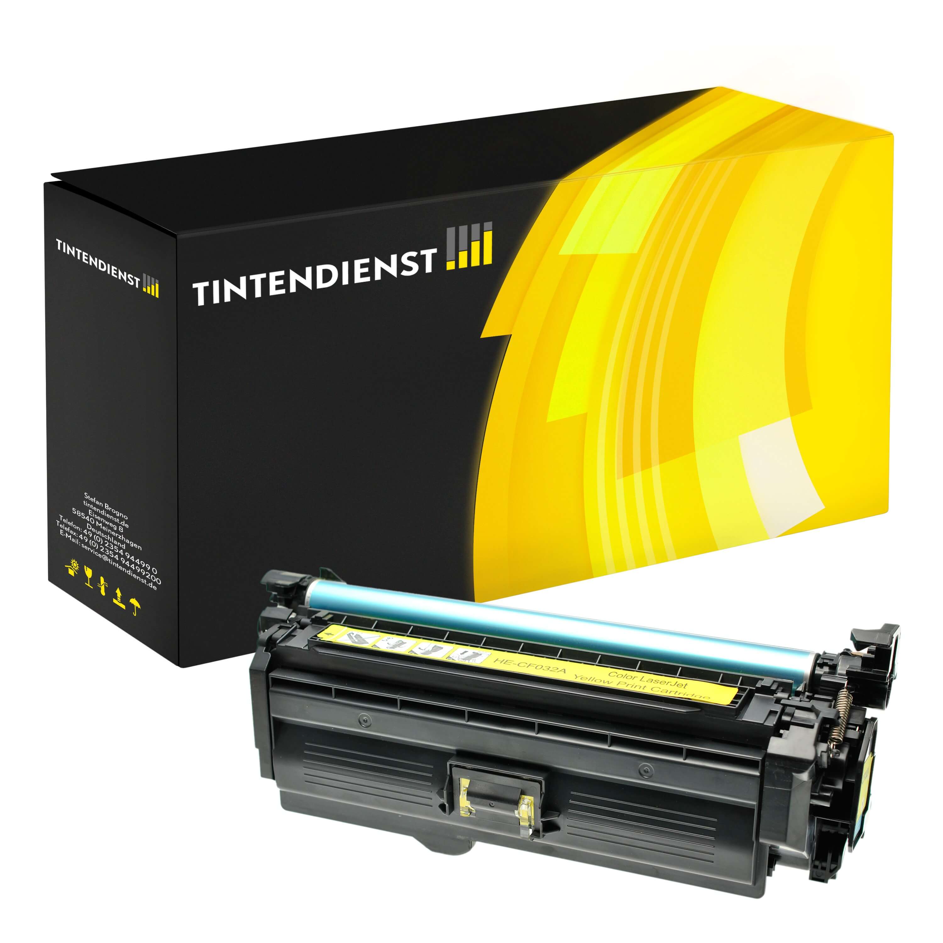Toner kompatibel für HP Color LaserJet Enterprise CM 4540 f MFP (CF032A / 646A) Gelb