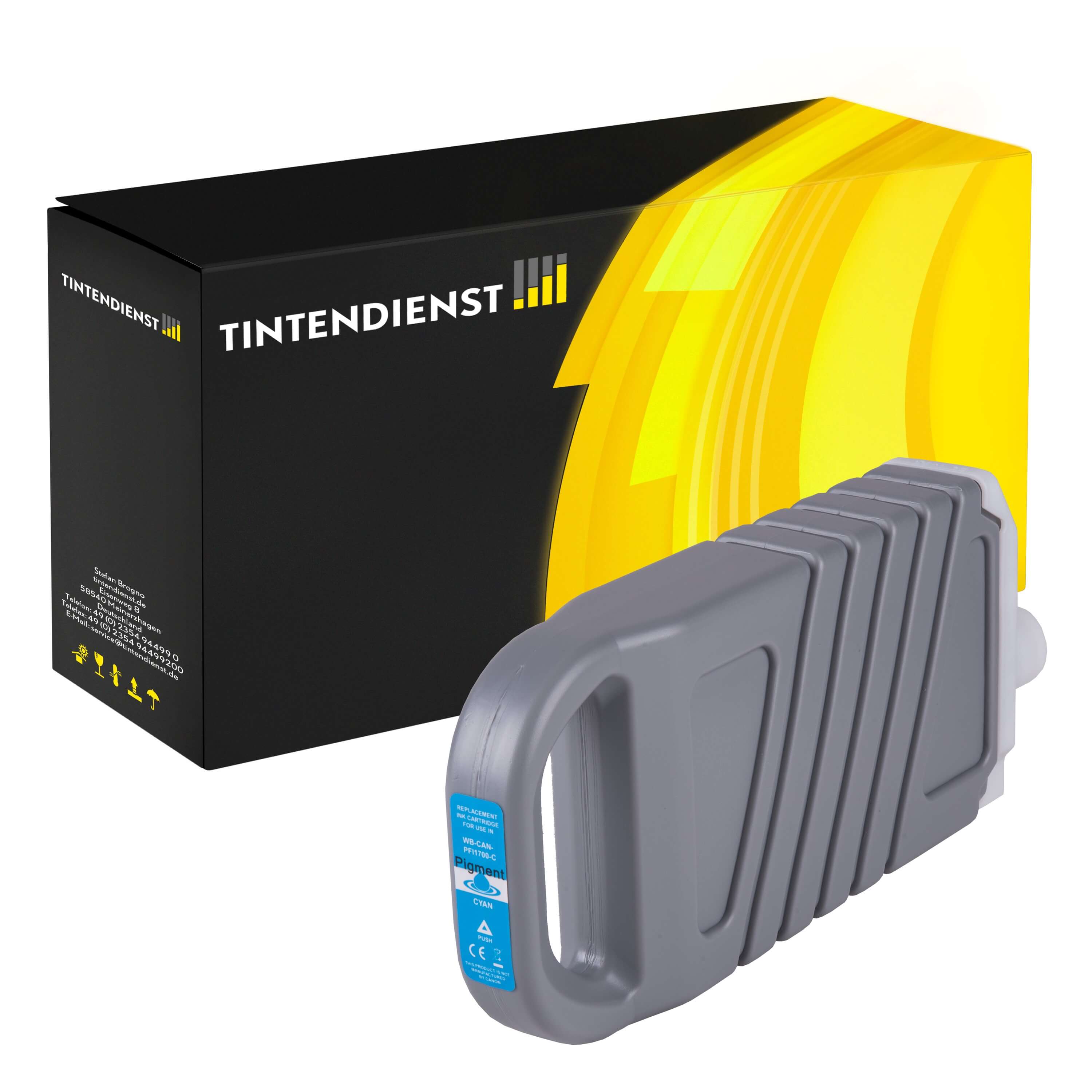 Druckerpatrone kompatibel für Canon 0776C001 / PFI-1700C Cyan