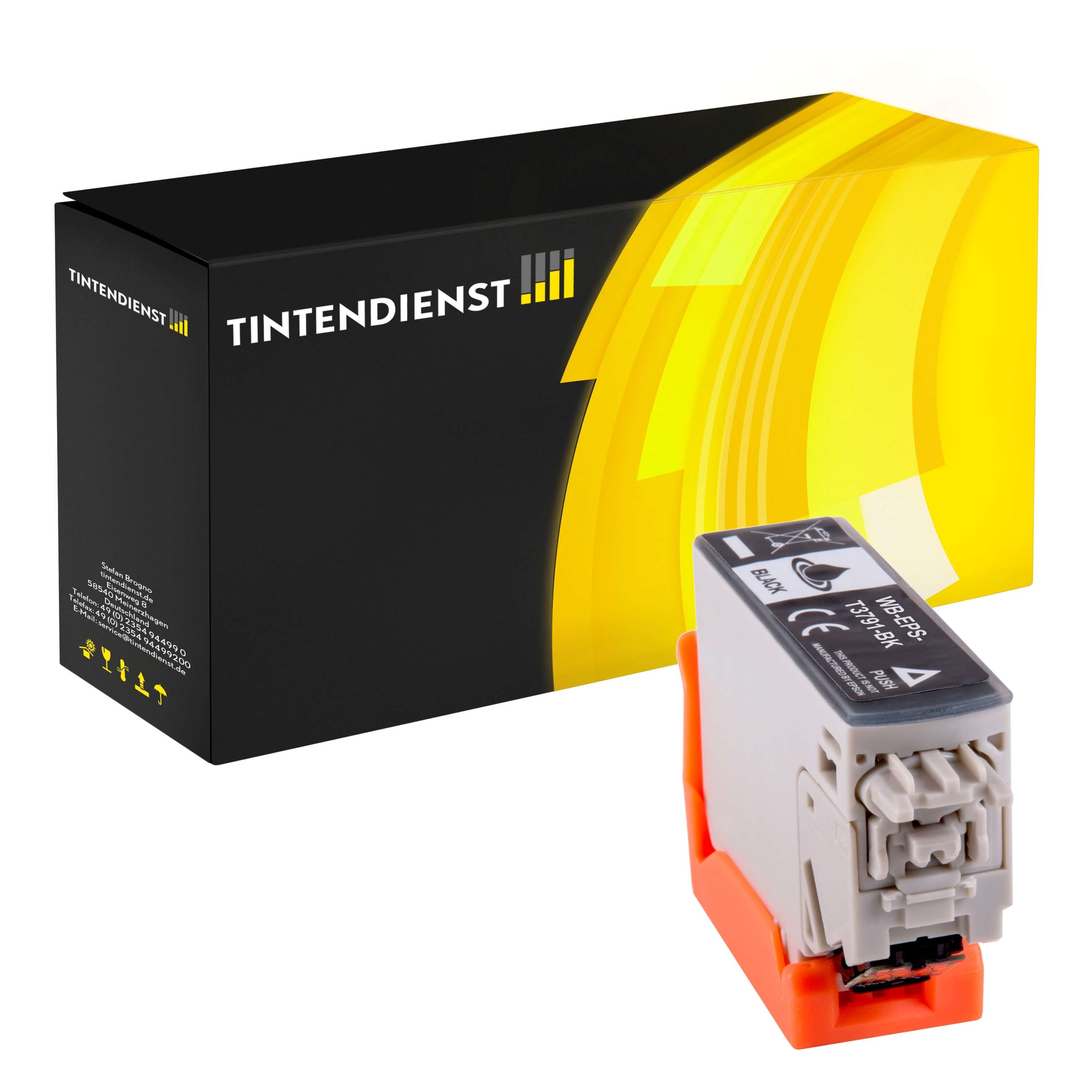 Druckerpatrone kompatibel für Epson Expression Photo XP-8000 (C13T37914010 / 378XL) Schwarz