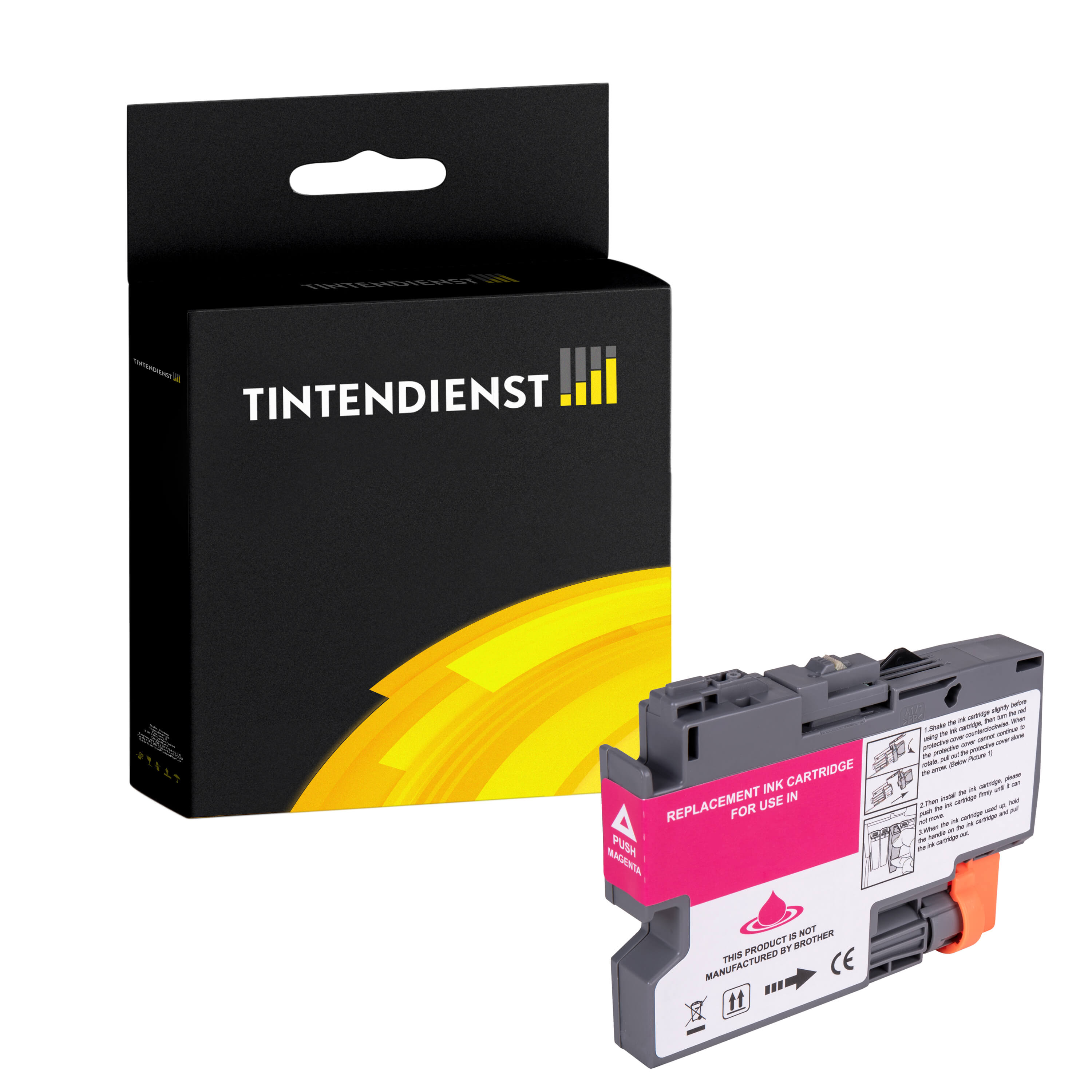 Druckerpatrone kompatibel für Brother DCP-J 1200 Series (LC-424M) Magenta