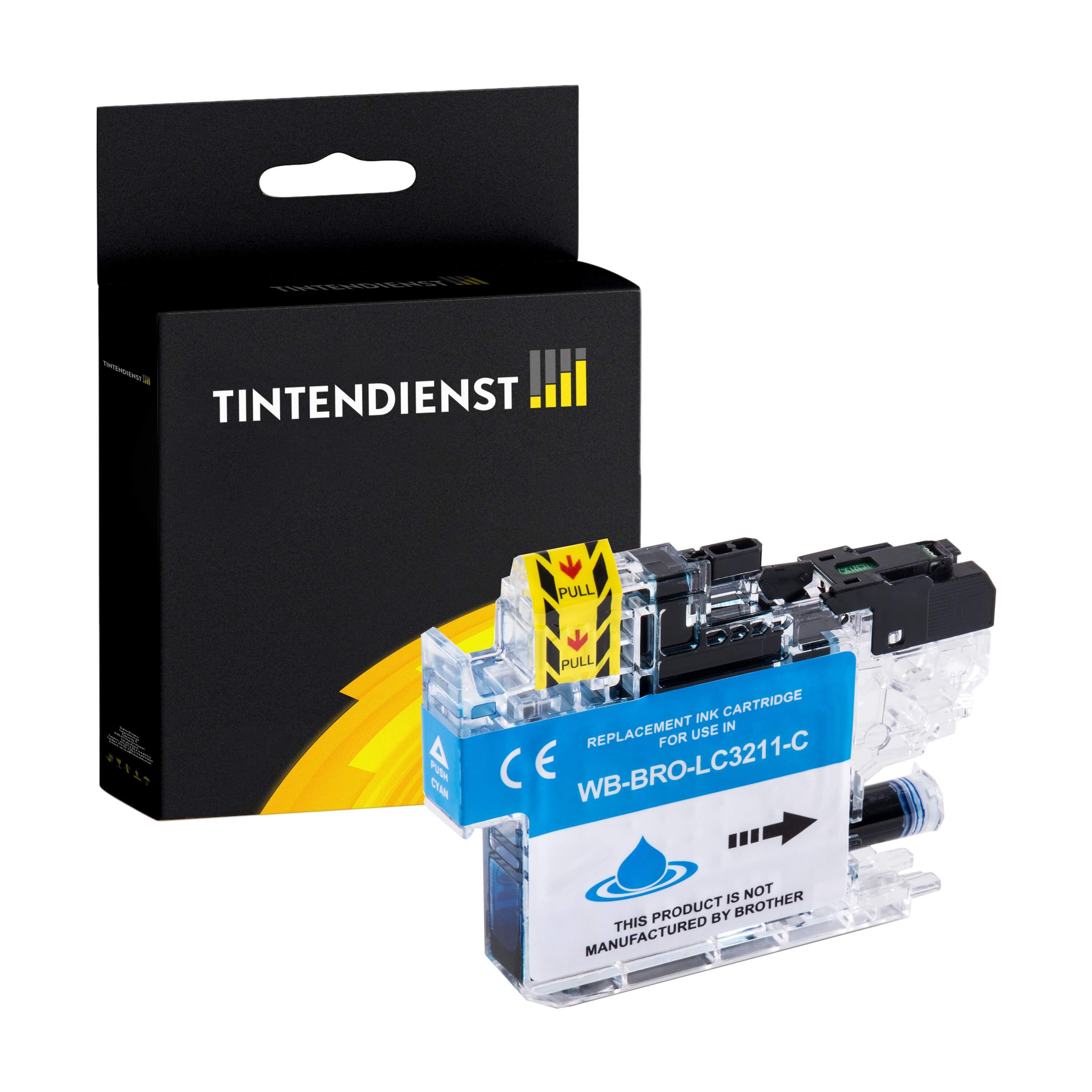 Druckerpatrone kompatibel für Brother DCP-J 770 Series (LC-3211C) Cyan