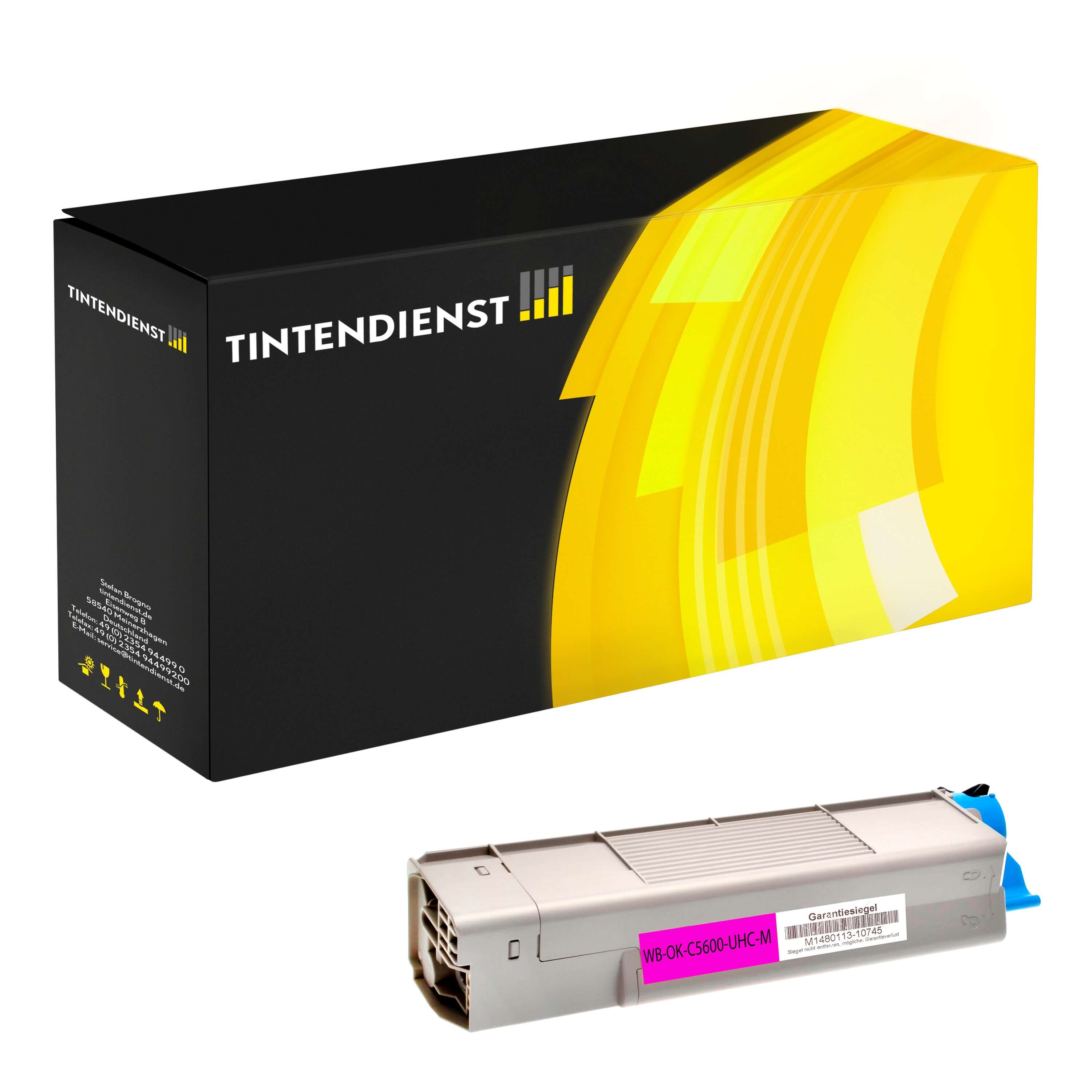 Toner kompatibel für OKI C 5700 DN (43381906) Magenta