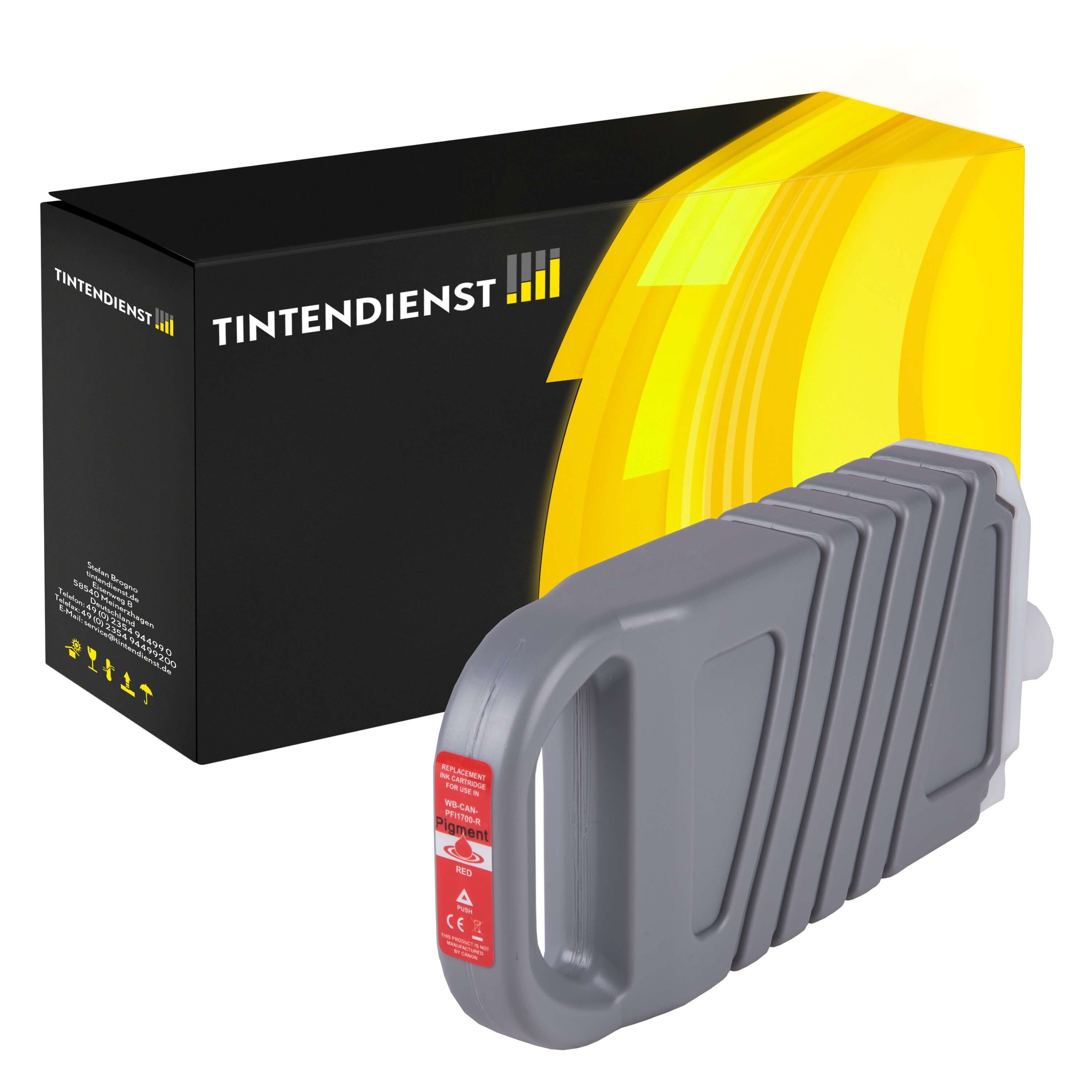 Druckerpatrone kompatibel für Canon imagePROGRAF Pro-4000 (0783C001 / PFI-1700R) Rot