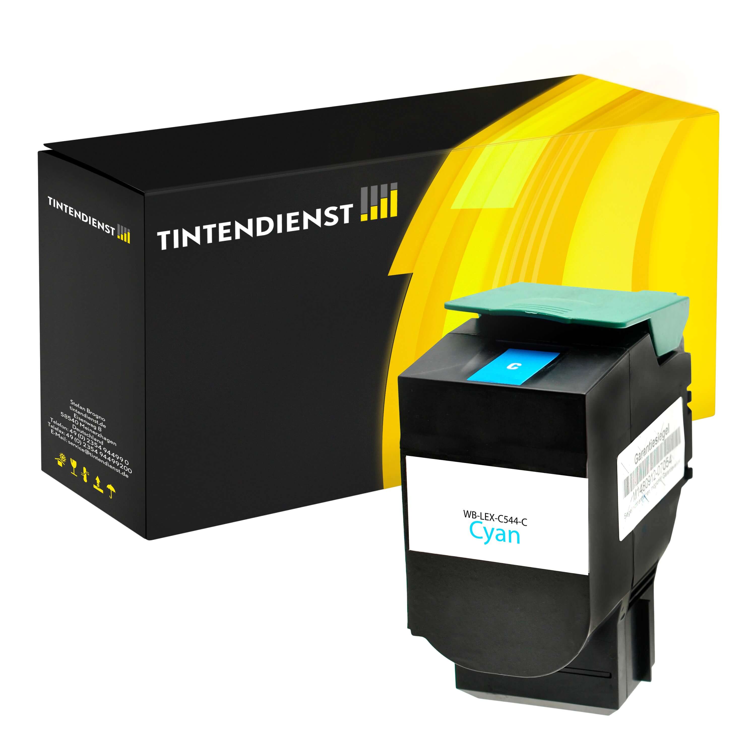 Toner kompatibel für Lexmark C 544 DTN (C544X2CG) Cyan