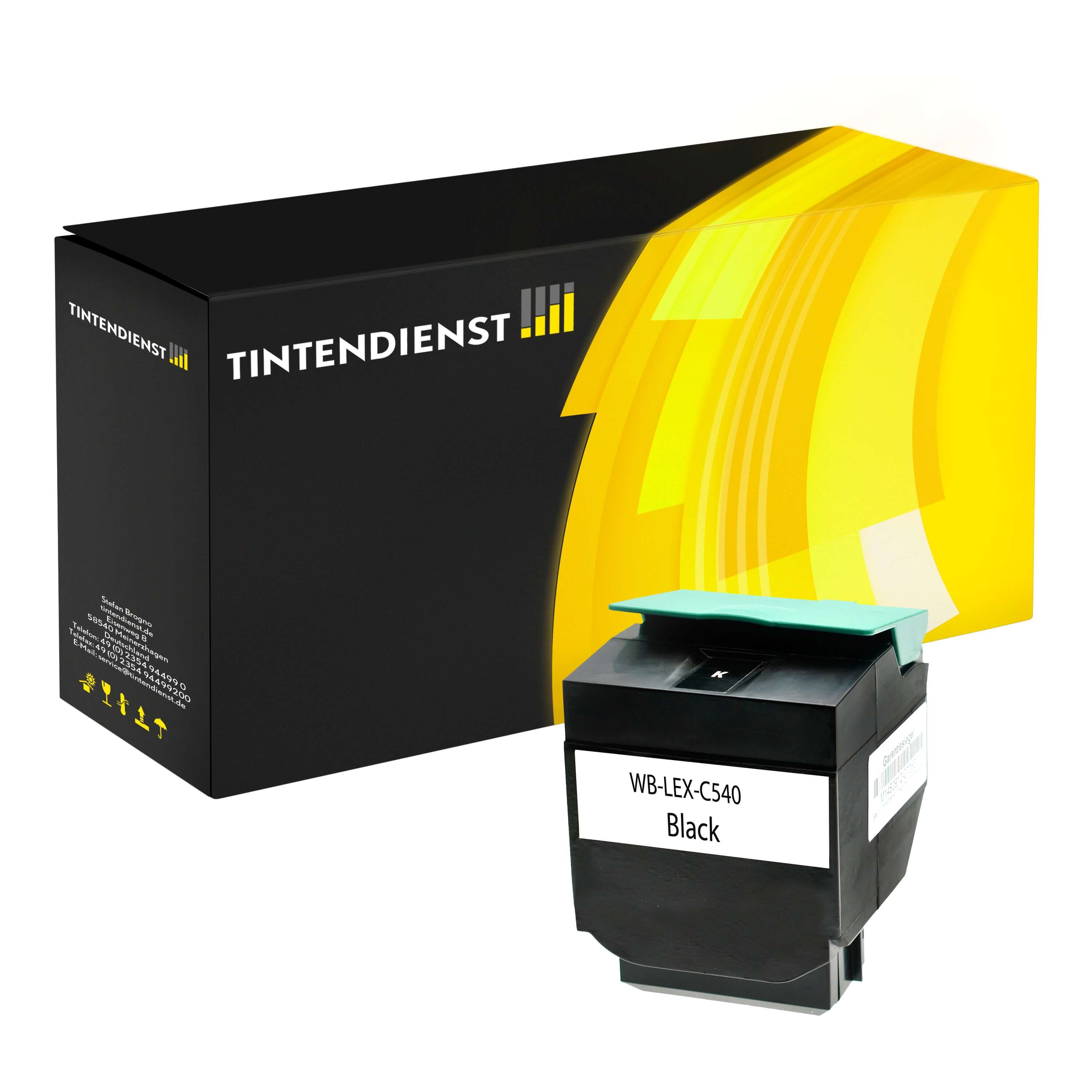 Toner kompatibel für Lexmark C 544 DTN (C540H2KG) Schwarz