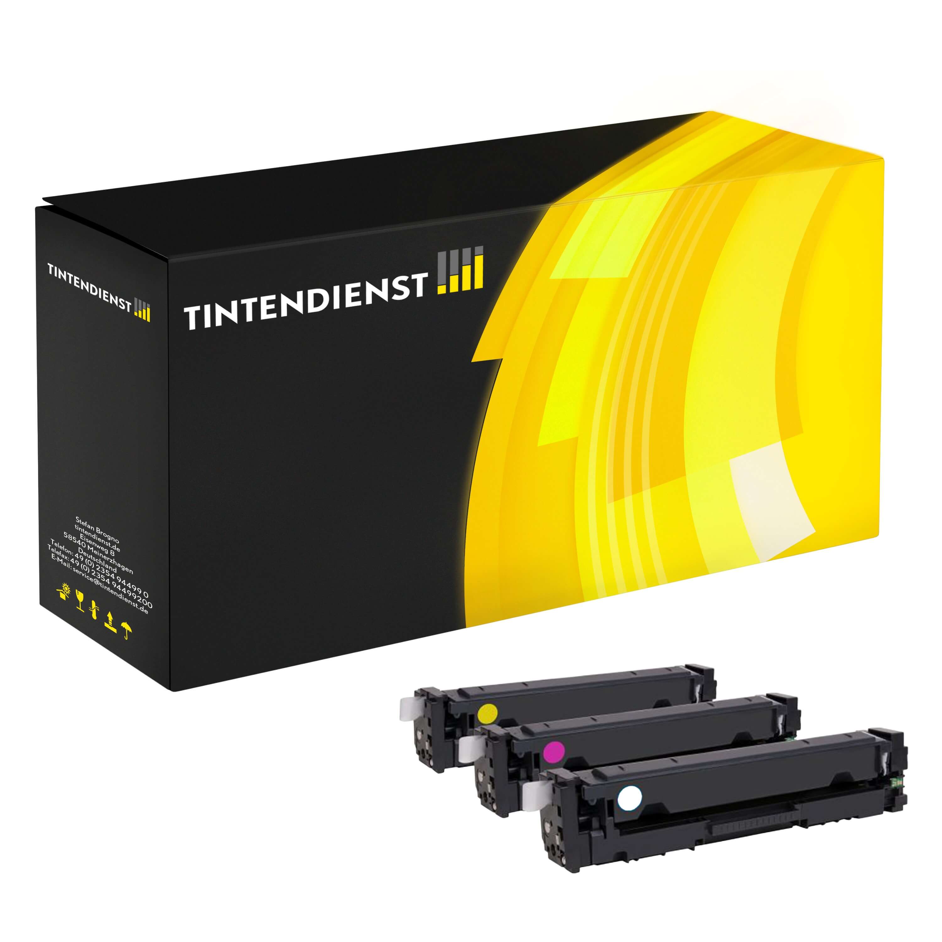 Toner kompatibel für HP Color LaserJet Pro M 252 dw (CF253XM / 201X) (3er Multipack)