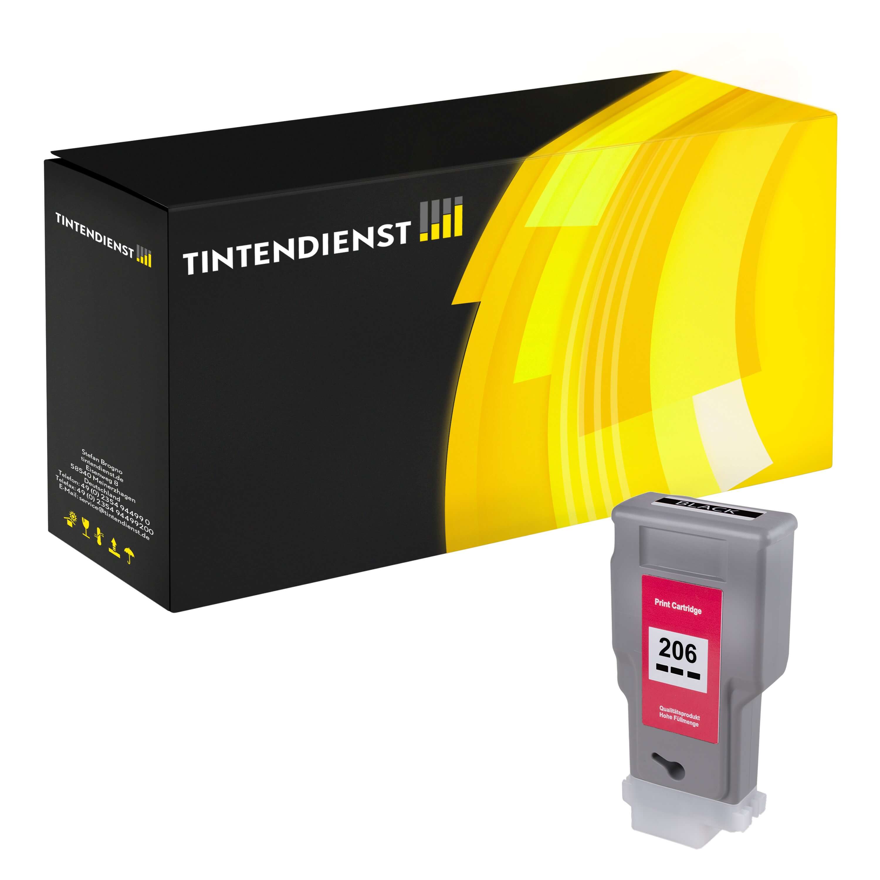 Druckerpatrone kompatibel für Canon imagePROGRAF IPF 6400 Series (5303B001 / PFI-206BK) Schwarz