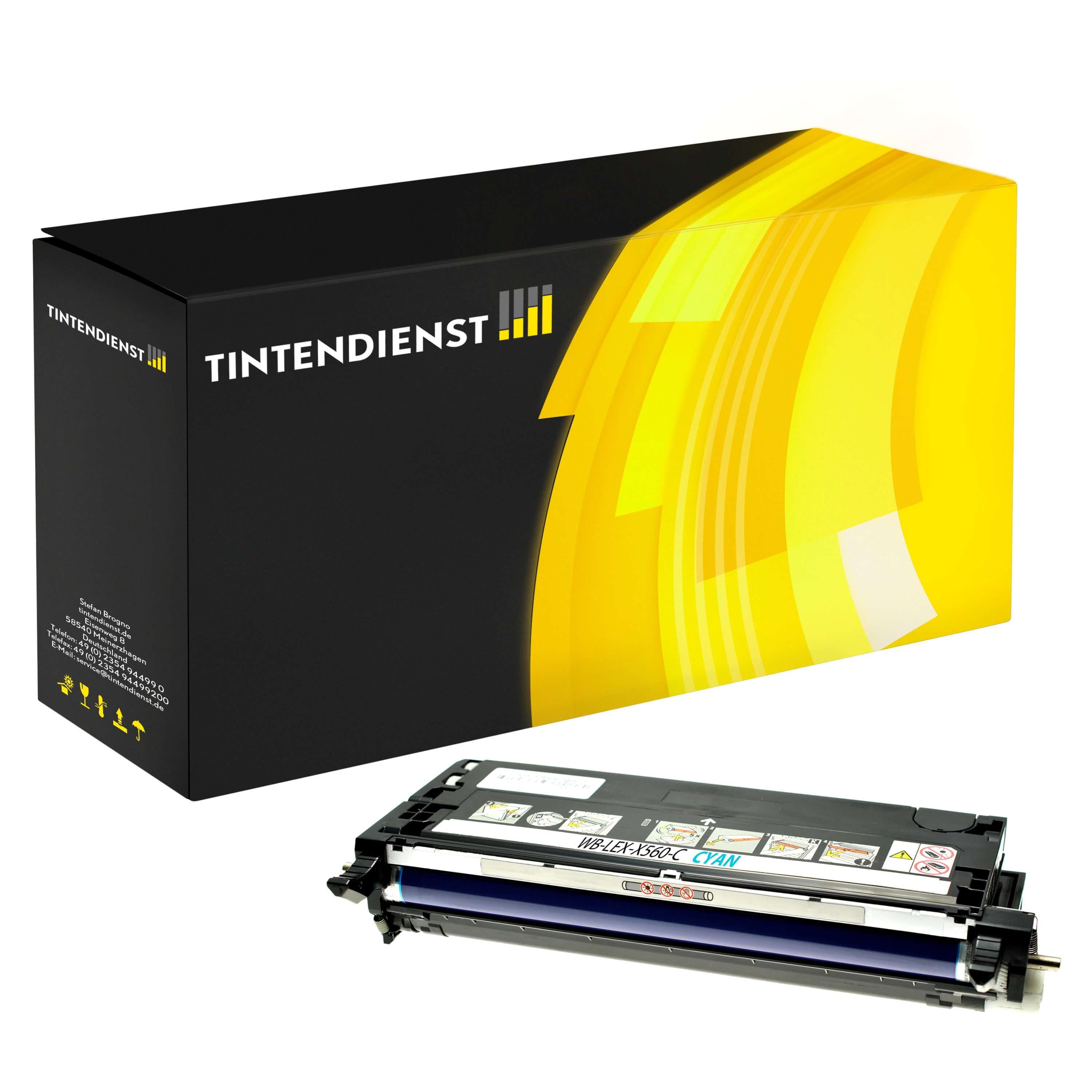 Toner kompatibel für Lexmark X 560 Series (X560H2CG) Cyan