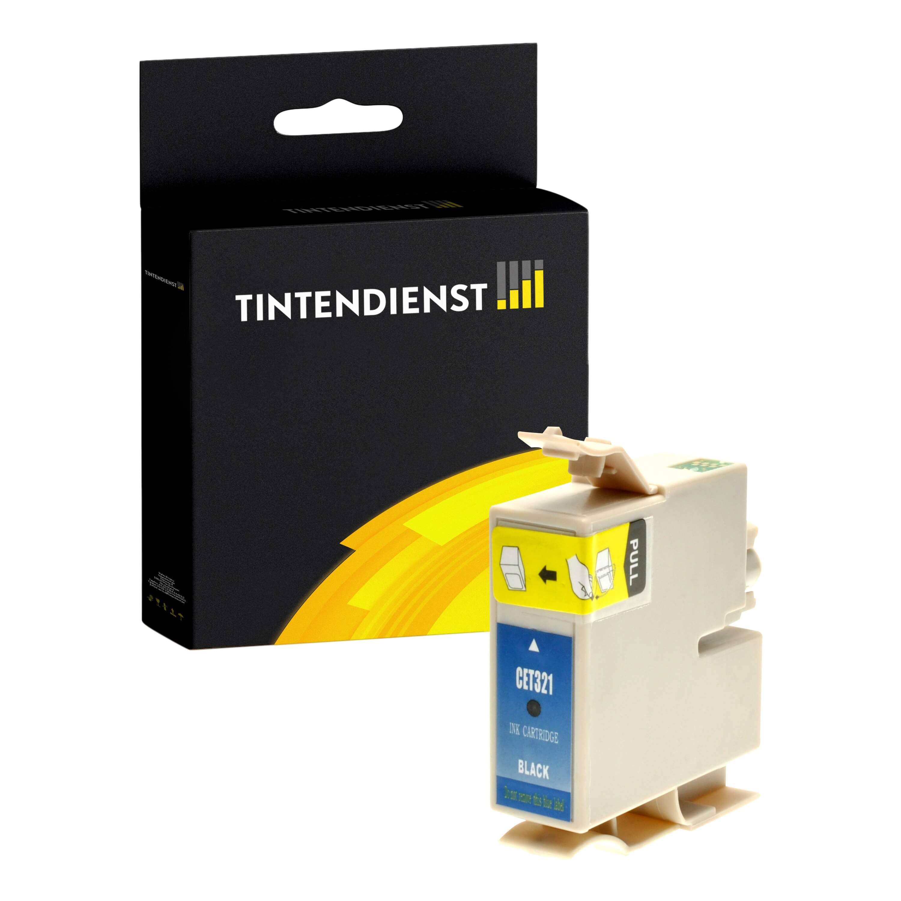 Druckerpatrone kompatibel für Epson Stylus C 82 WN (C13T03214010 / T0321) Schwarz