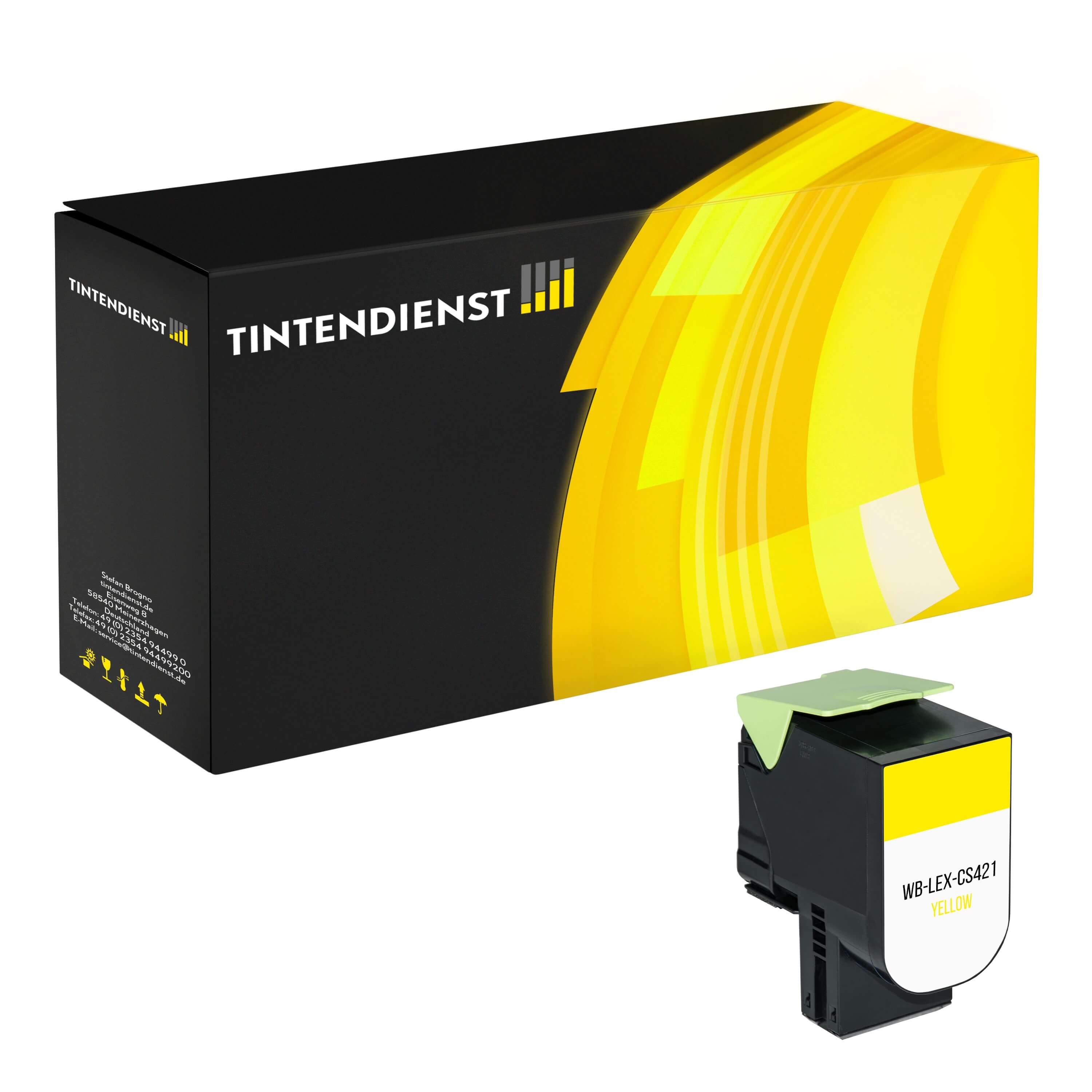 Toner kompatibel für Lexmark CS 420 Series (78C20Y0) Gelb