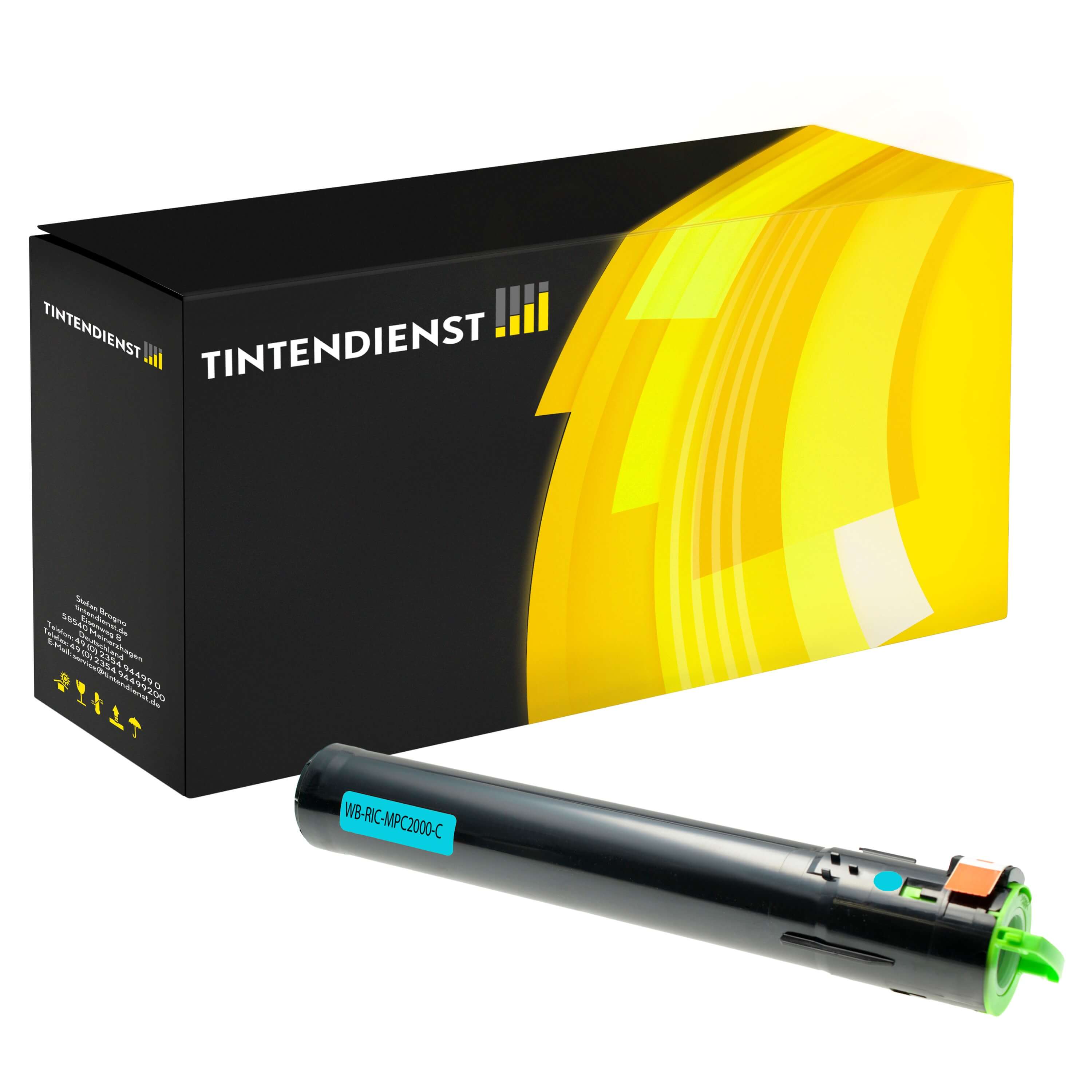 Toner kompatibel für NRG MP C-2500 E 1 (842033 / DT3000C) Cyan