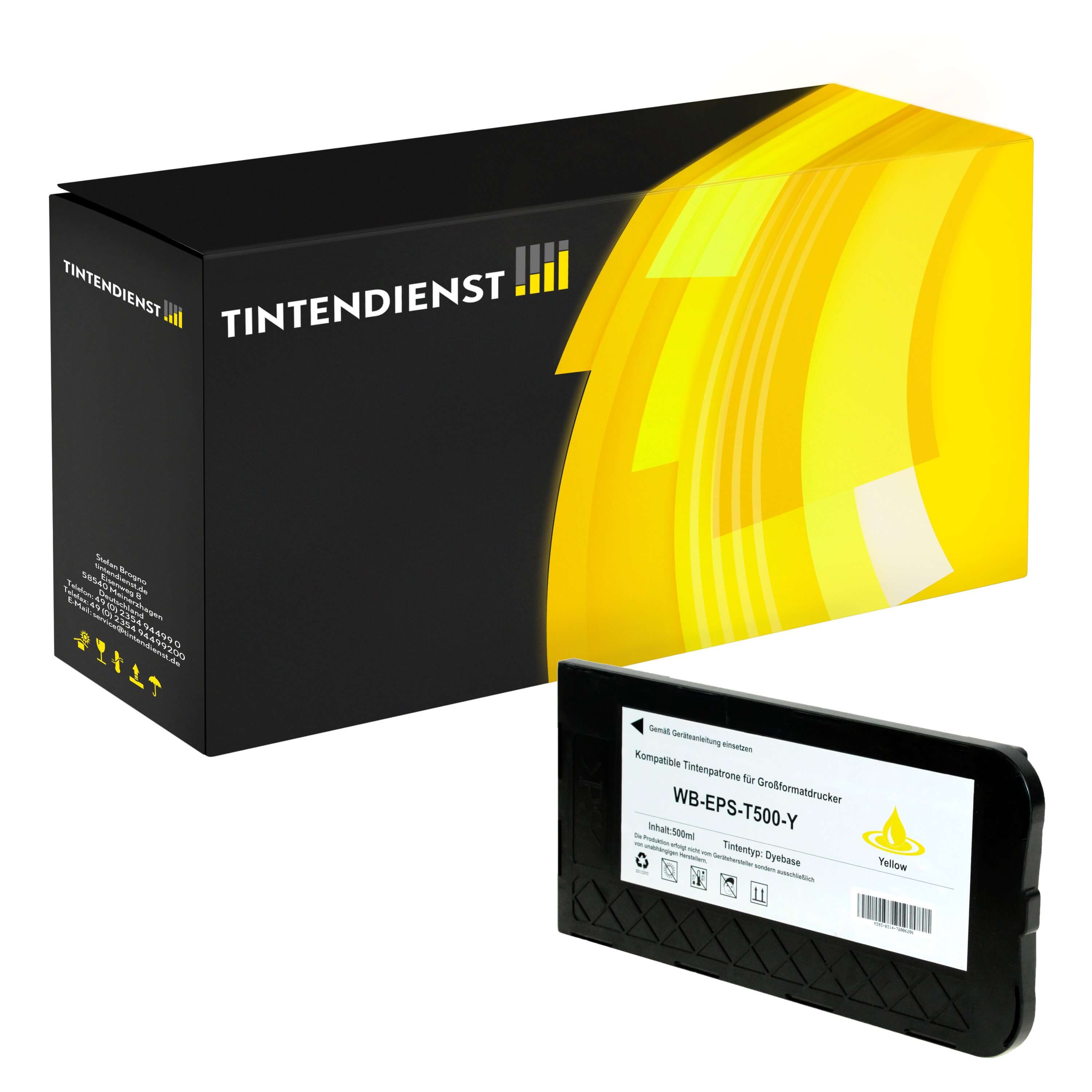 Druckerpatrone kompatibel für Epson C13T500011 / T500 Gelb