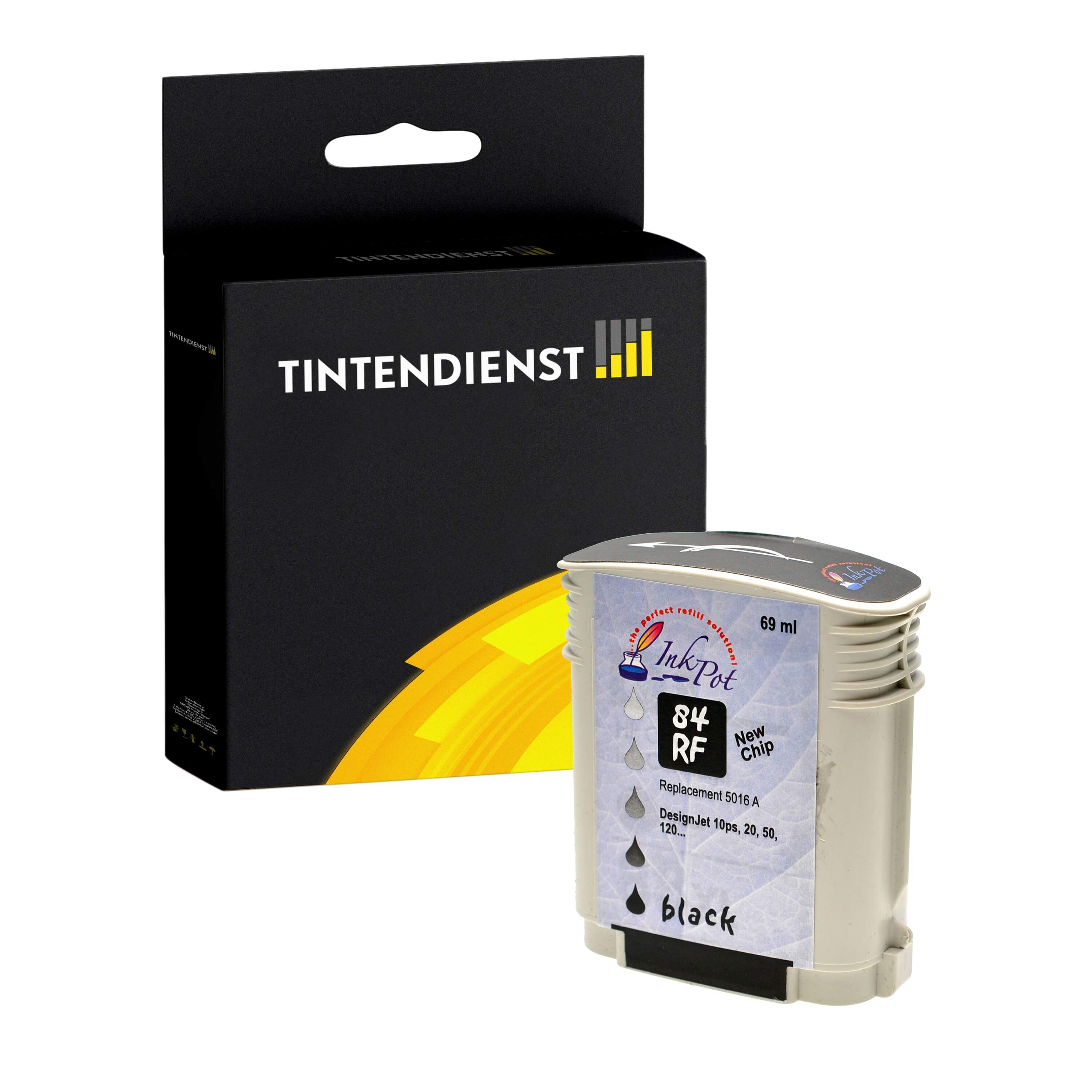 Druckerpatrone kompatibel für HP DesignJet 120 Series (C5016A / 84) Schwarz