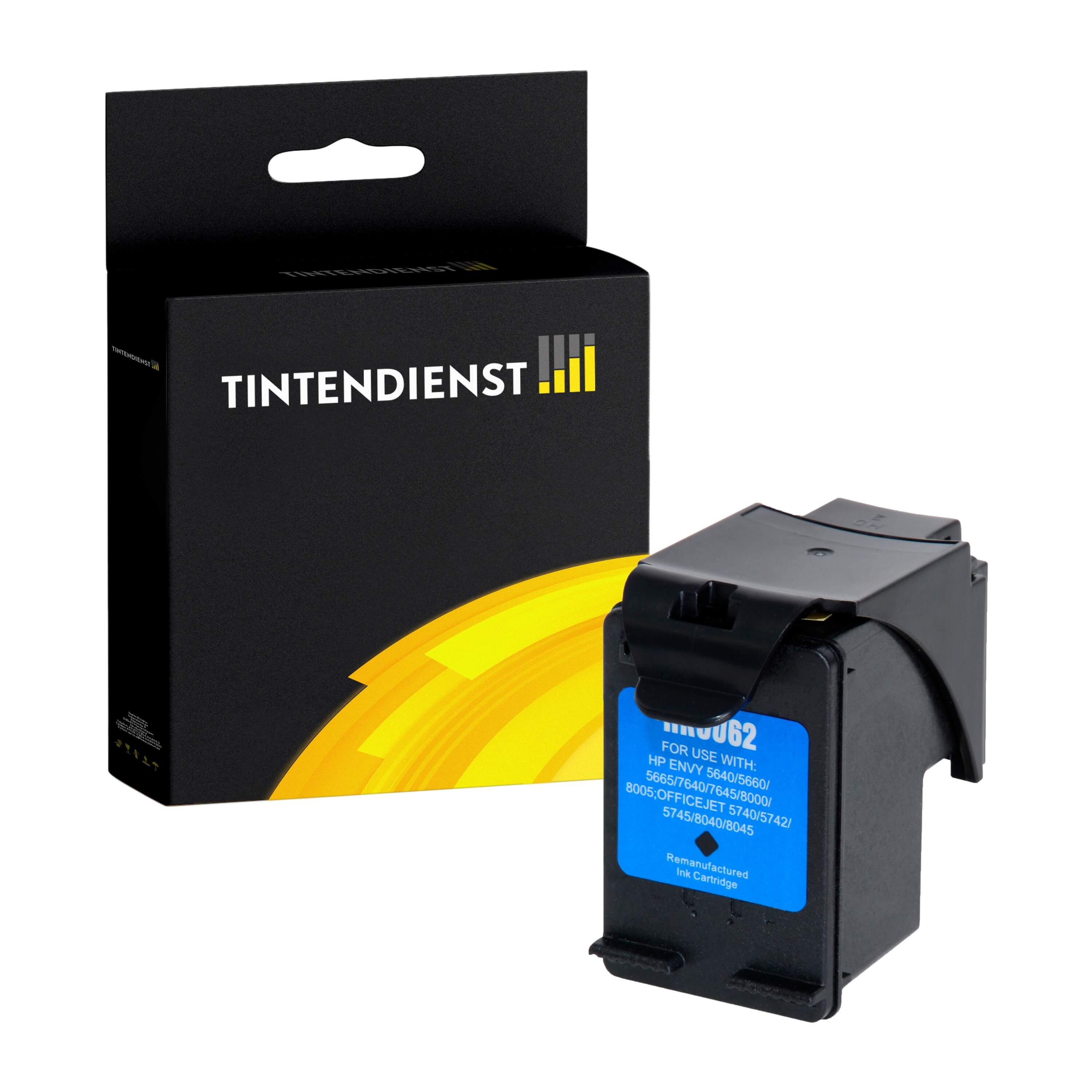 Druckerpatrone kompatibel für HP Envy 5540 Series (C2P05AE / 62XL) Schwarz
