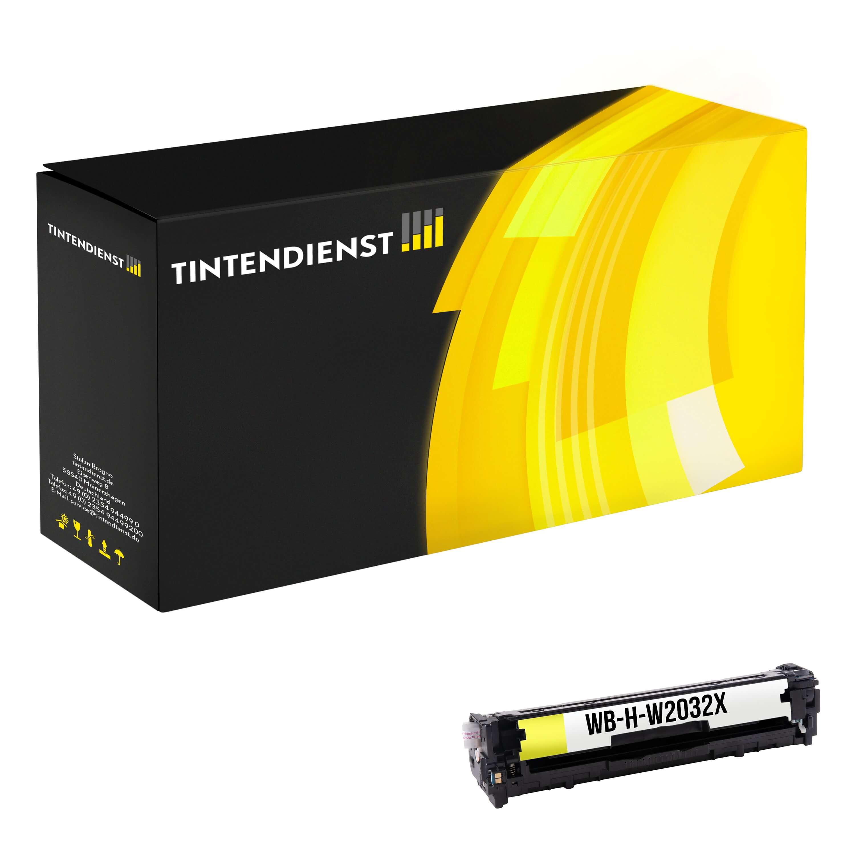 Toner kompatibel für HP Color LaserJet Enterprise MFP M 480 f (W2032X / 415X) Gelb