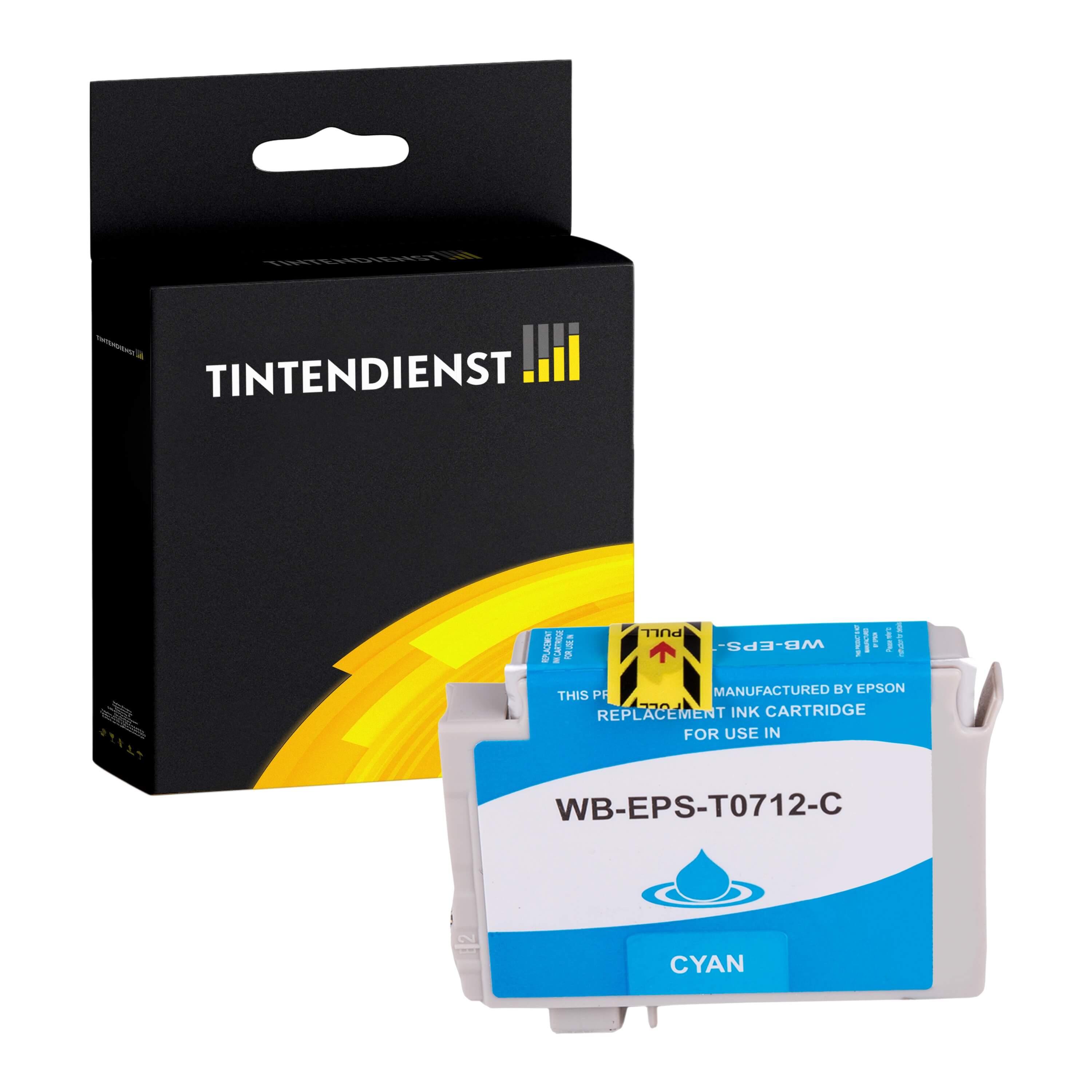 Druckerpatrone kompatibel für Epson Stylus S 21 (C13T07124012 / T0712) Cyan
