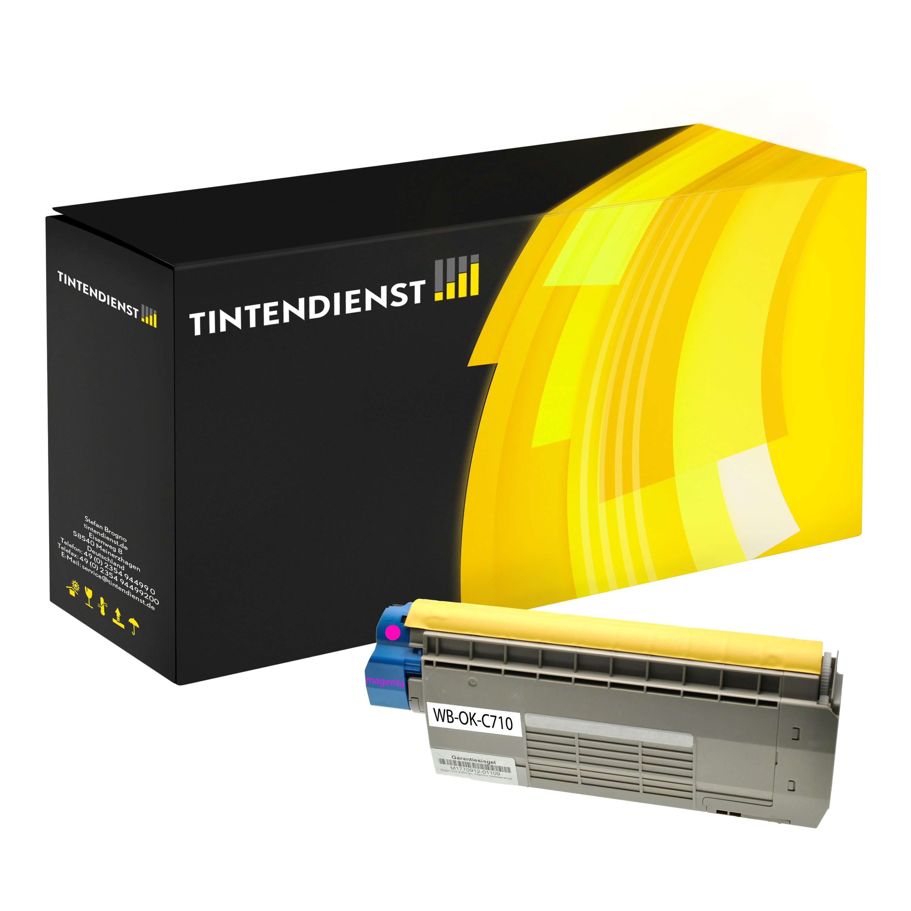 Toner kompatibel für OKI C 711 WT (44318606) Magenta