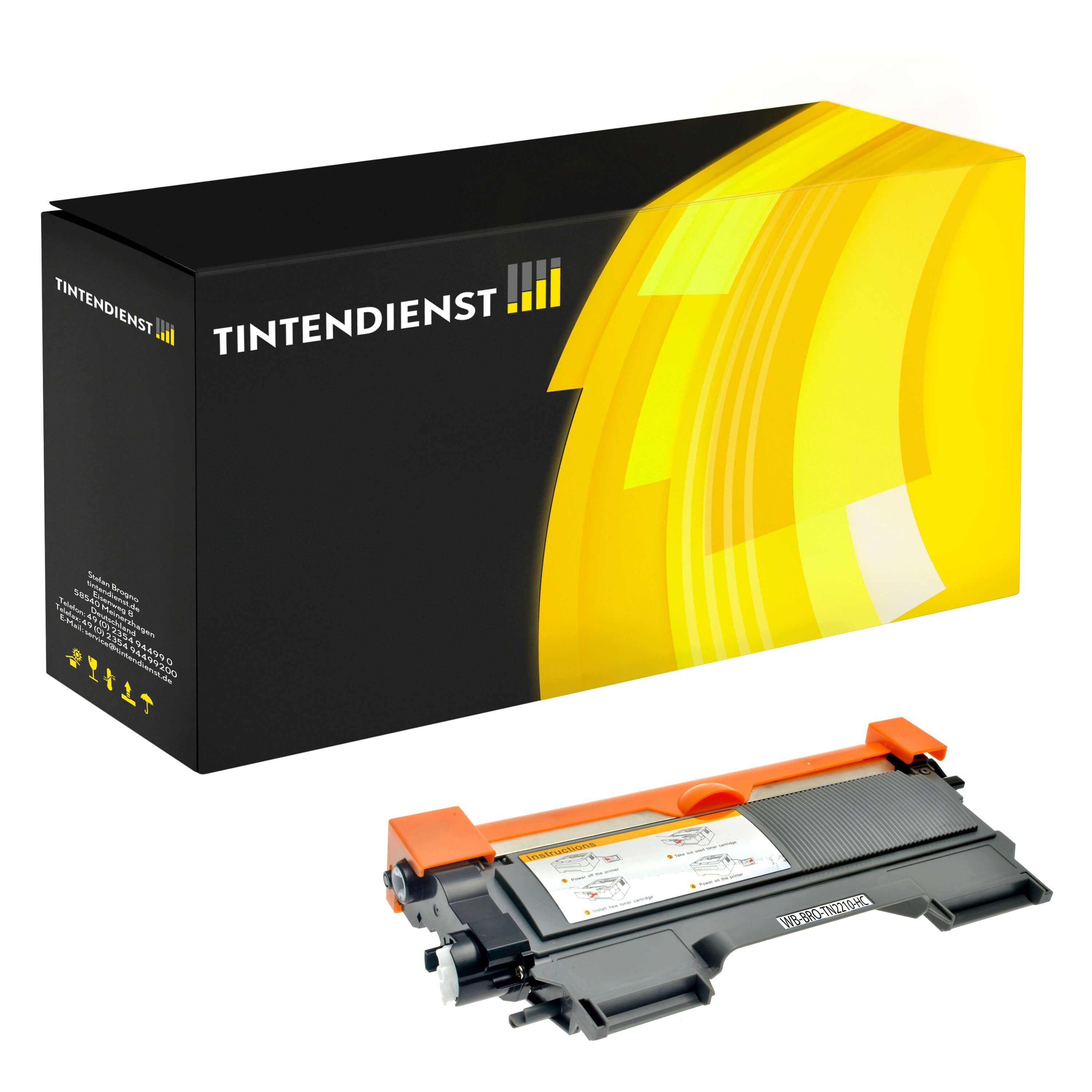 Toner kompatibel für Brother HL-2240 D (TN-2210) Schwarz