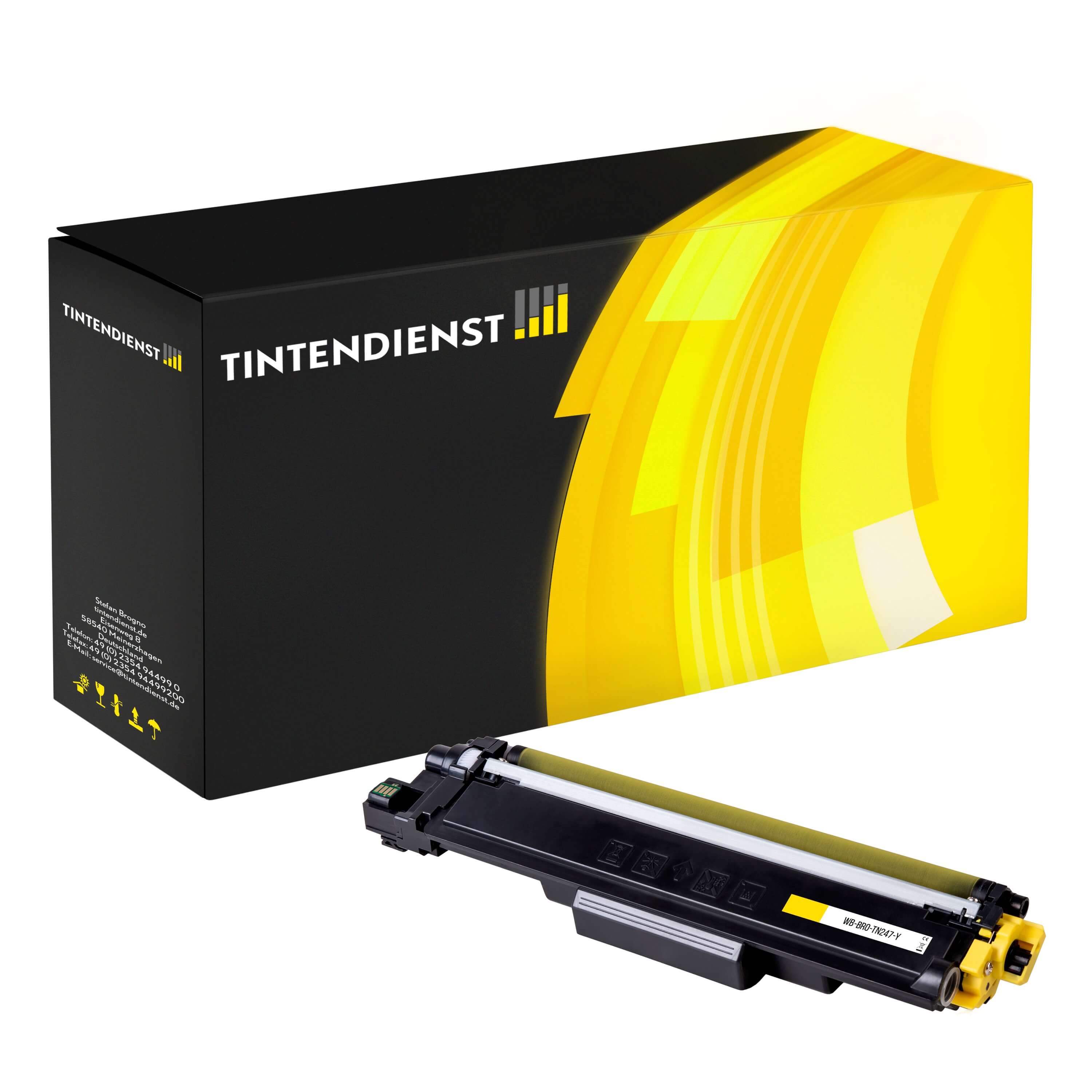 Toner kompatibel für Brother MFC-L 3730 CDN (TN-247Y) Gelb