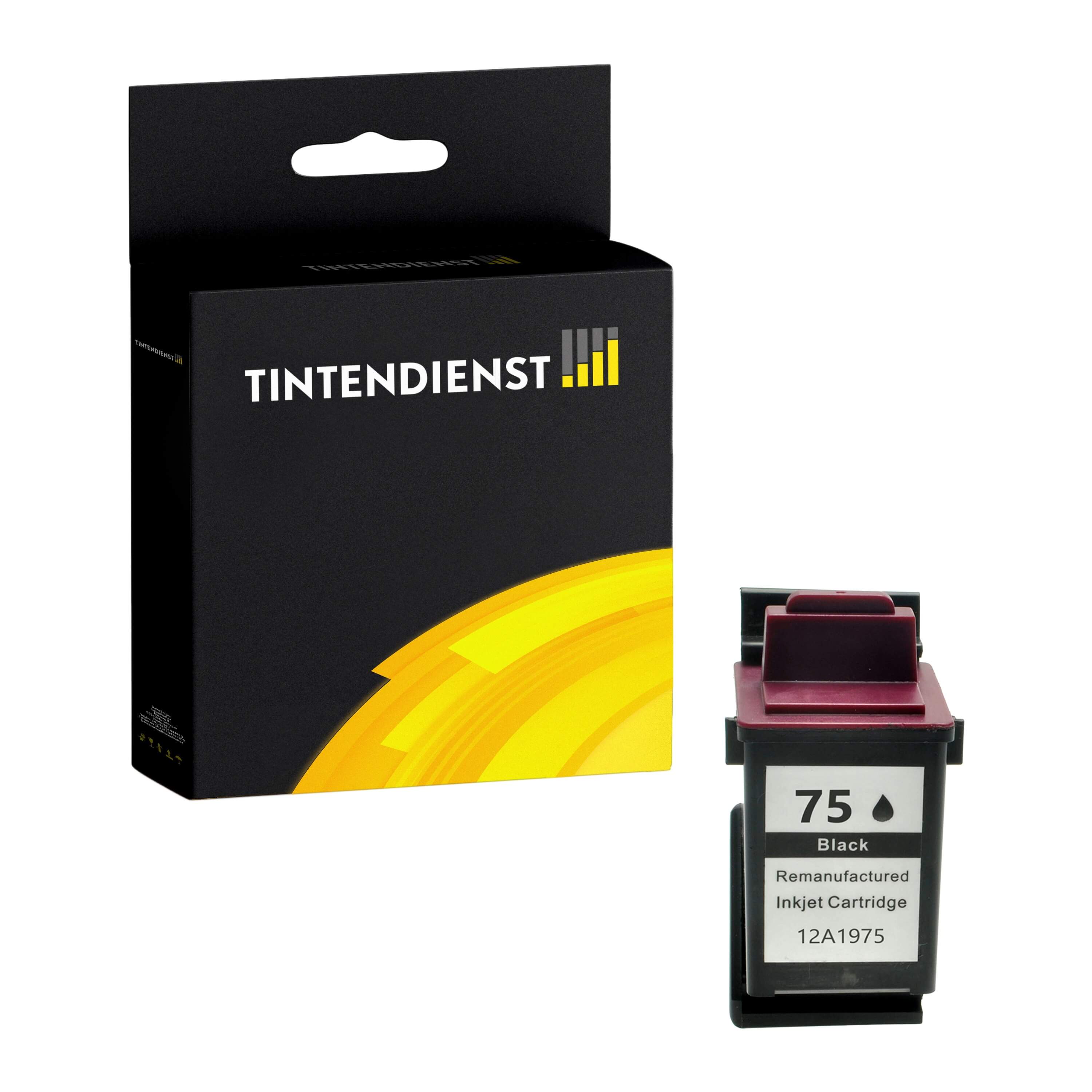 Druckerpatrone kompatibel für Lexmark Colorjetprinter 5770 (12A1975E / 75) Schwarz