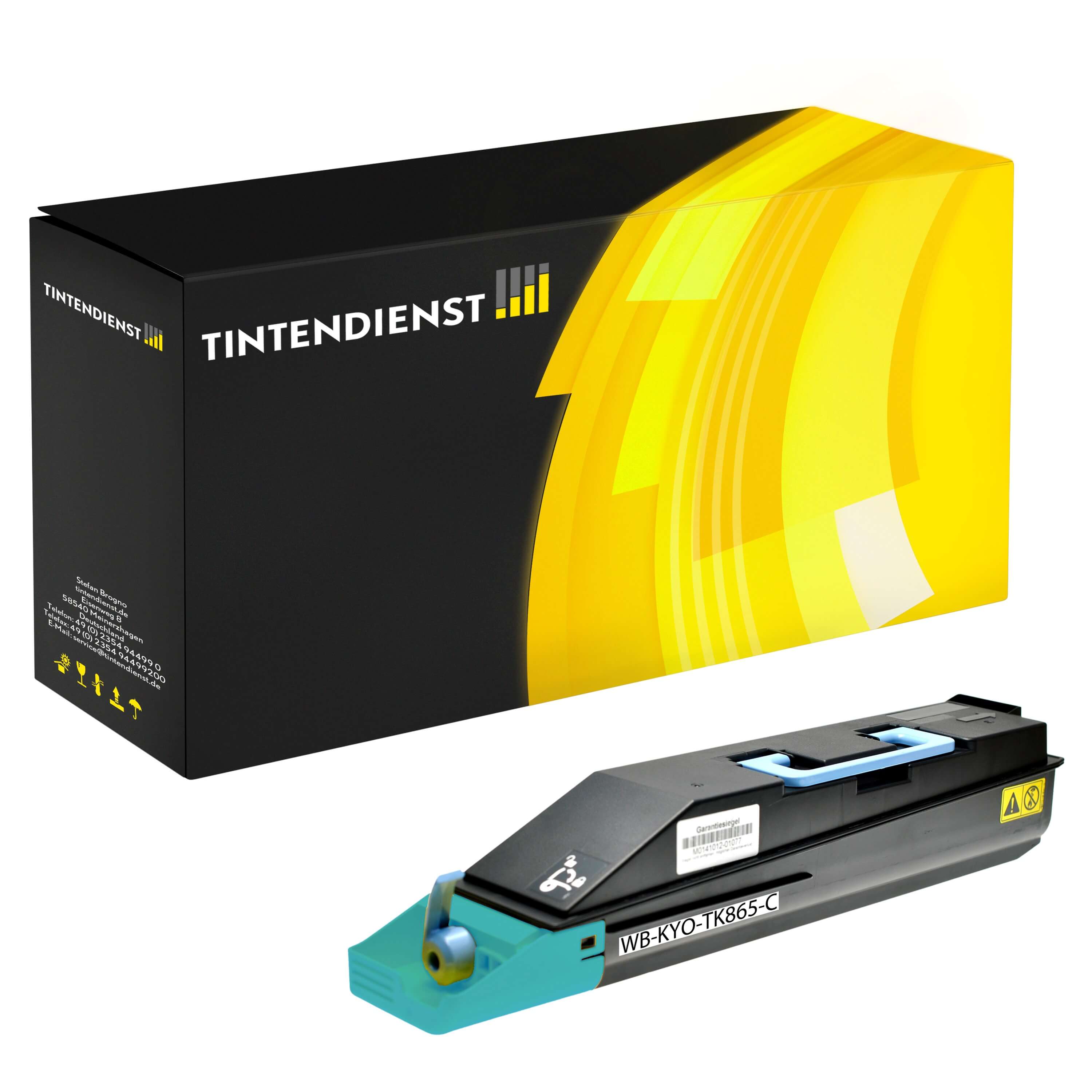 Toner kompatibel für Kyocera TK-865C / 1T02JZCEU0 Cyan