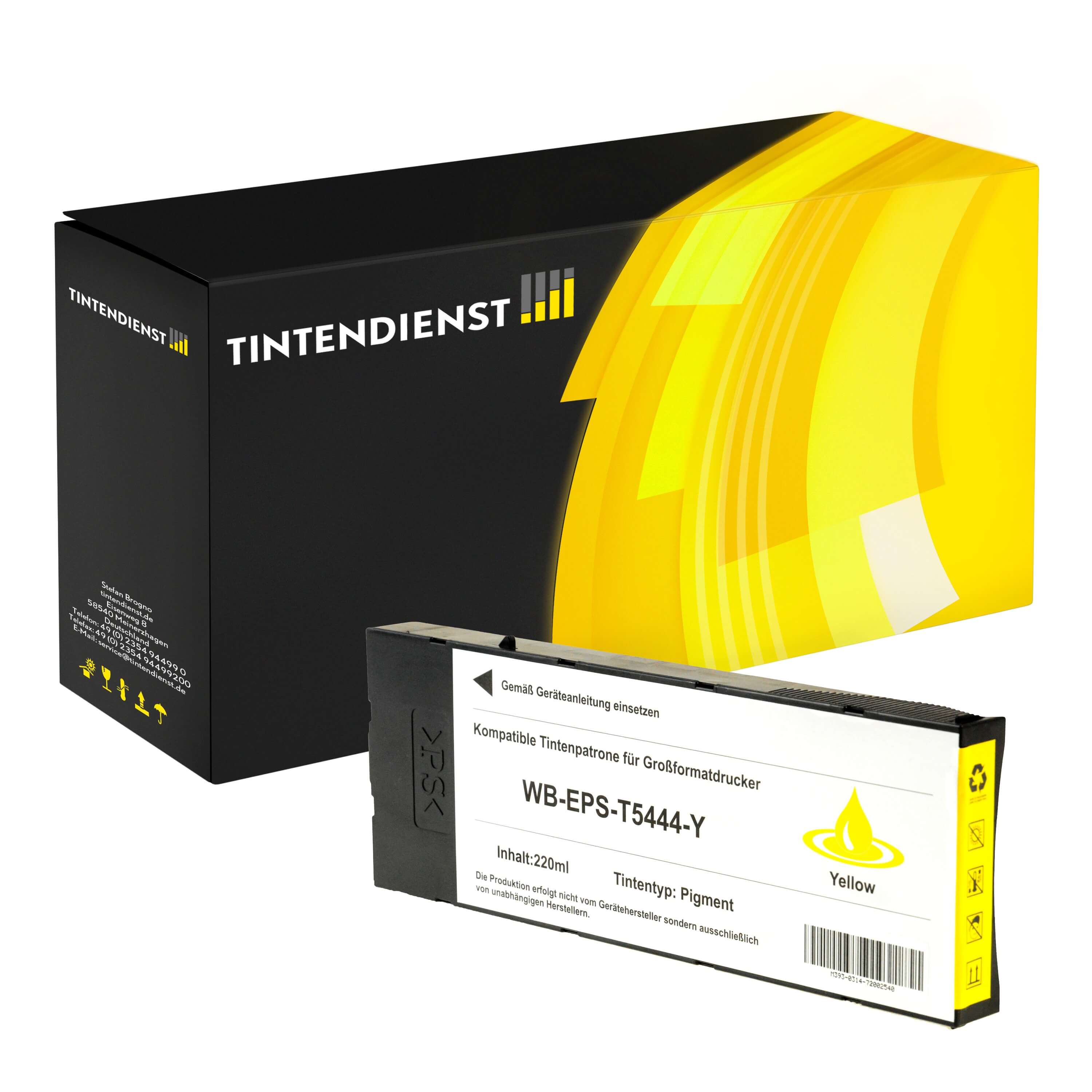Druckerpatrone kompatibel für Epson T5444 / C13T544400 Gelb
