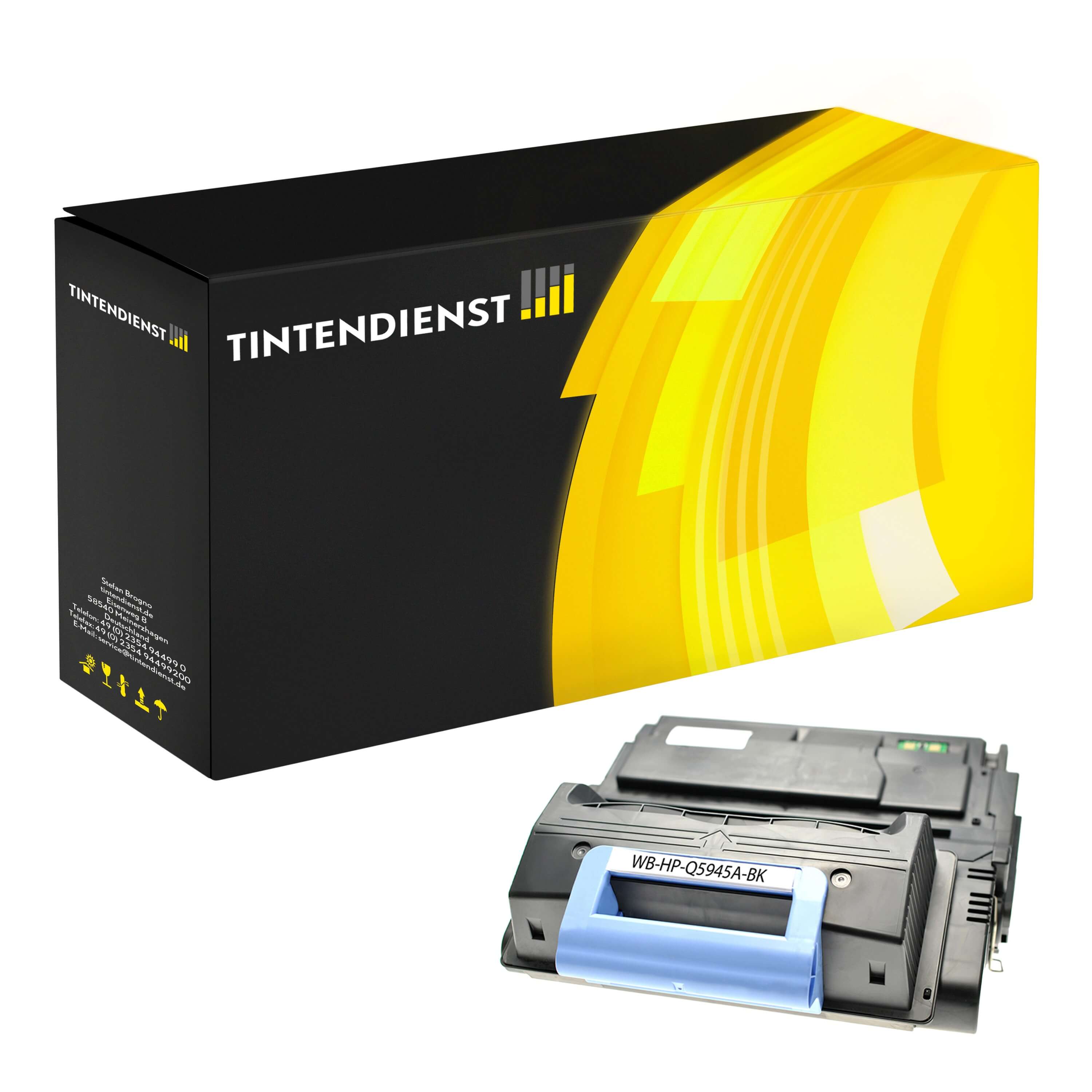 Toner kompatibel für HP LaserJet M 4345 xs MFP (Q5945A / 45A) Schwarz