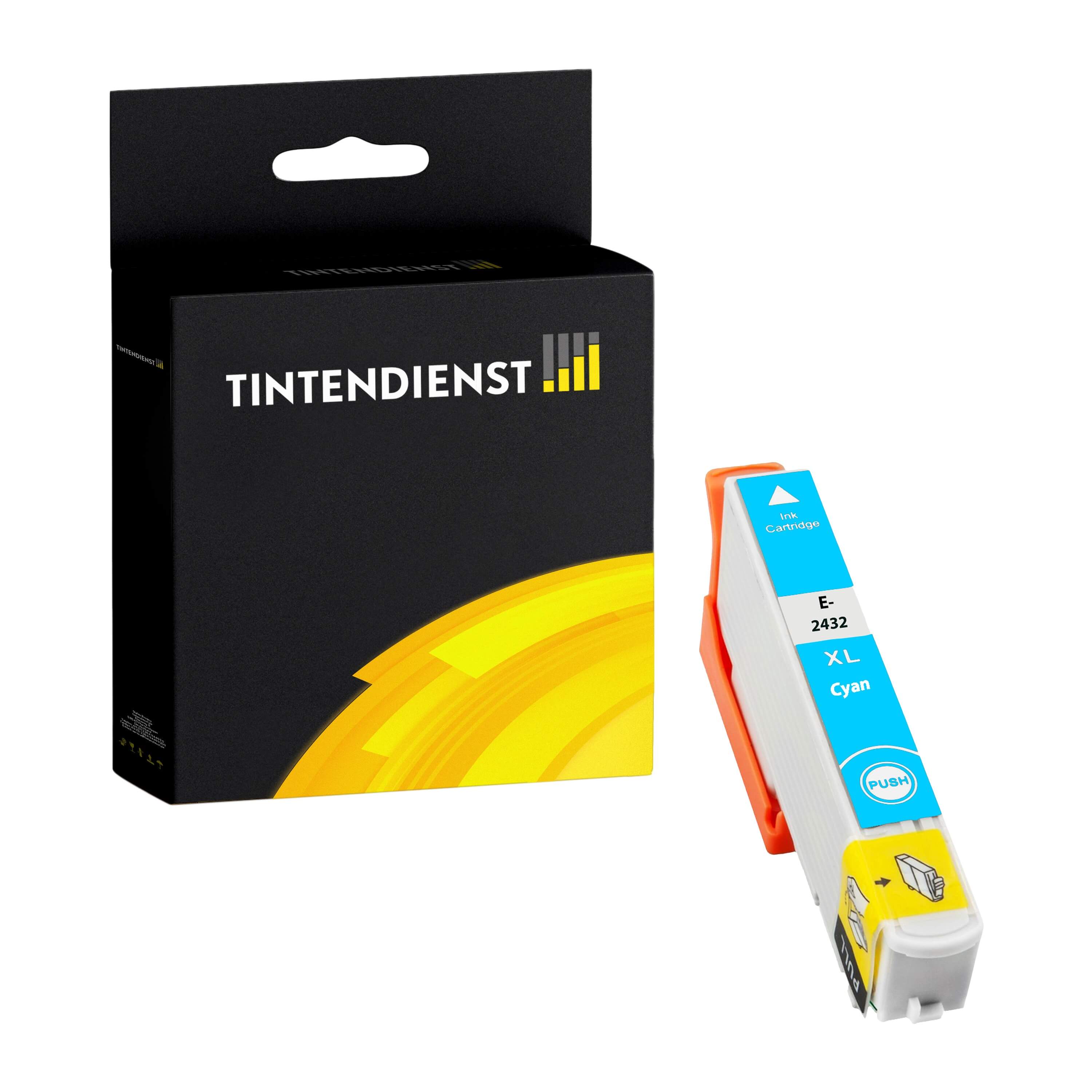 Druckerpatrone kompatibel für Epson Expression Photo XP-65 (C13T24324010 / 24XL) Cyan