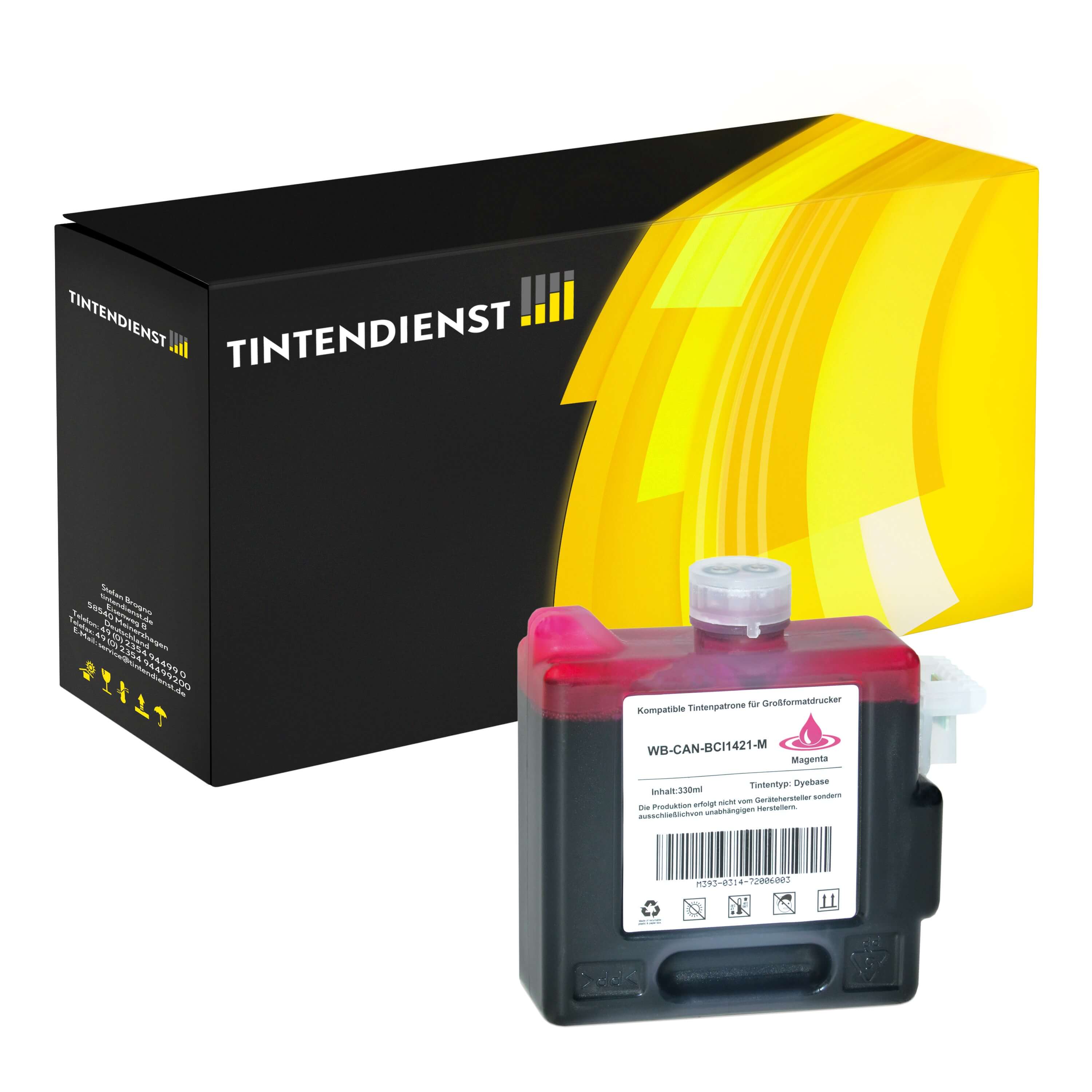 Druckerpatrone kompatibel für Canon imagePROGRAF W 8400 P (8369A001 / BCI-1421M) Magenta