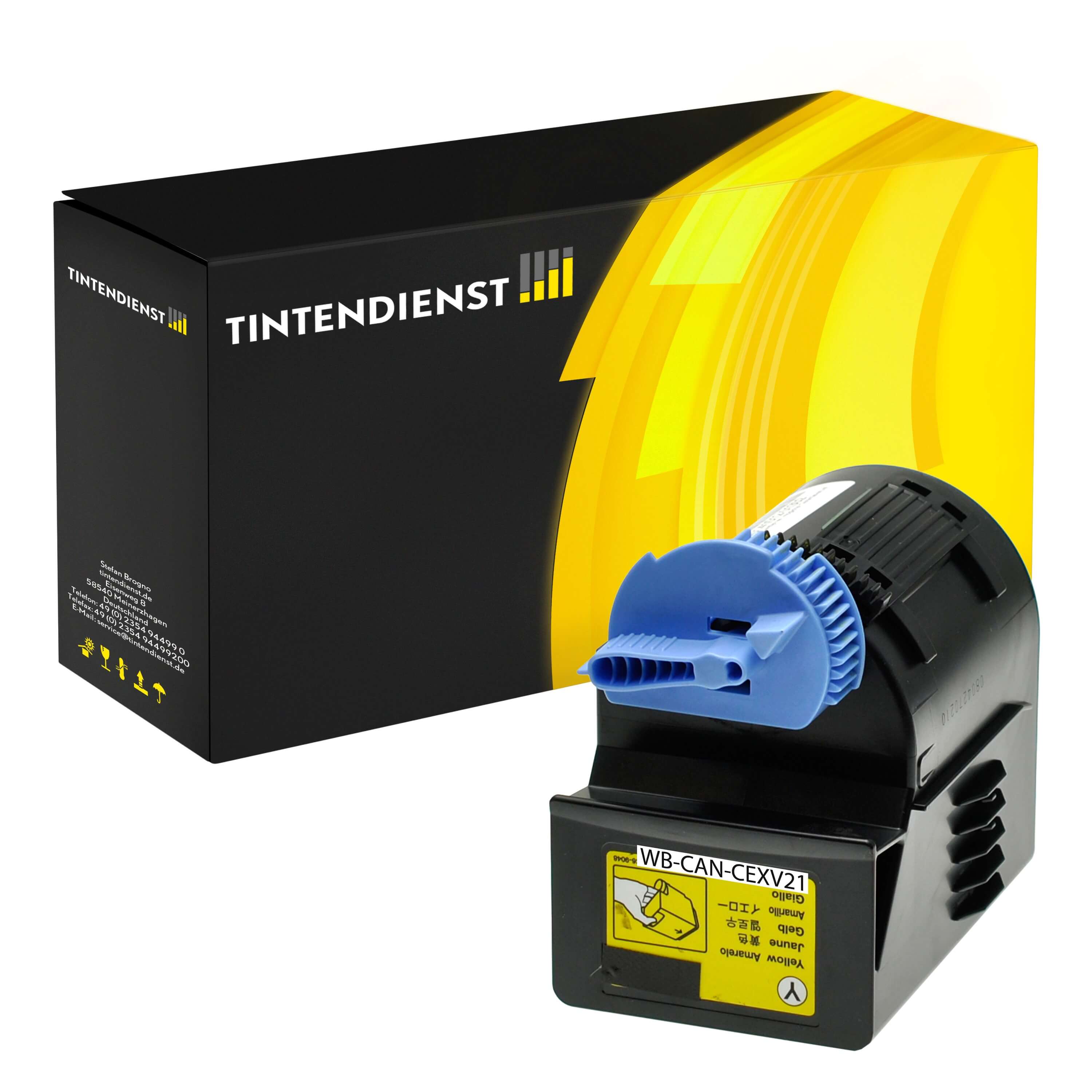 Toner kompatibel für Canon IR-C 3580 Series (0455B002 / C-EXV21) Gelb