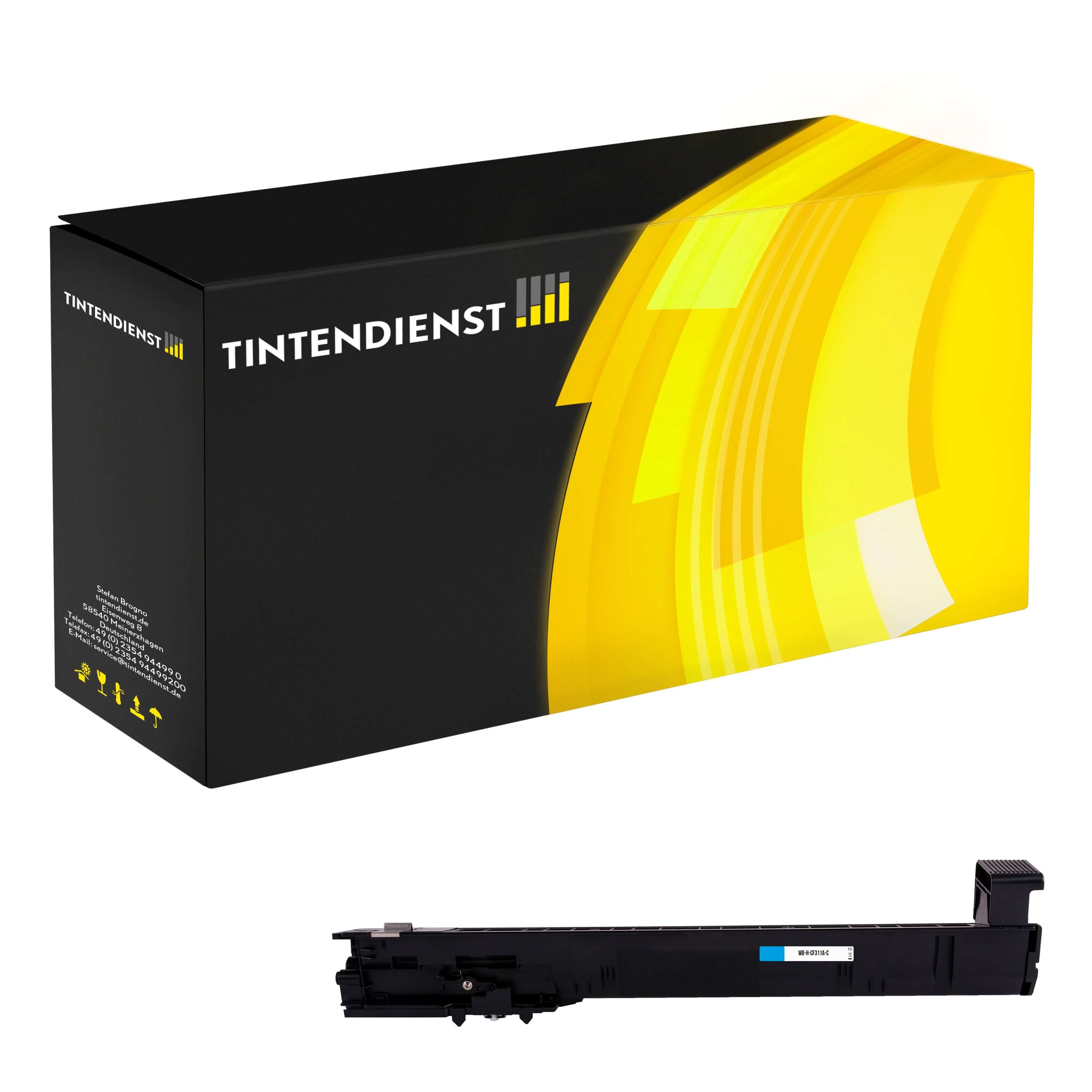 Toner kompatibel für HP Color LaserJet Enterprise M 855 x plus (CF311A / 826A) Cyan