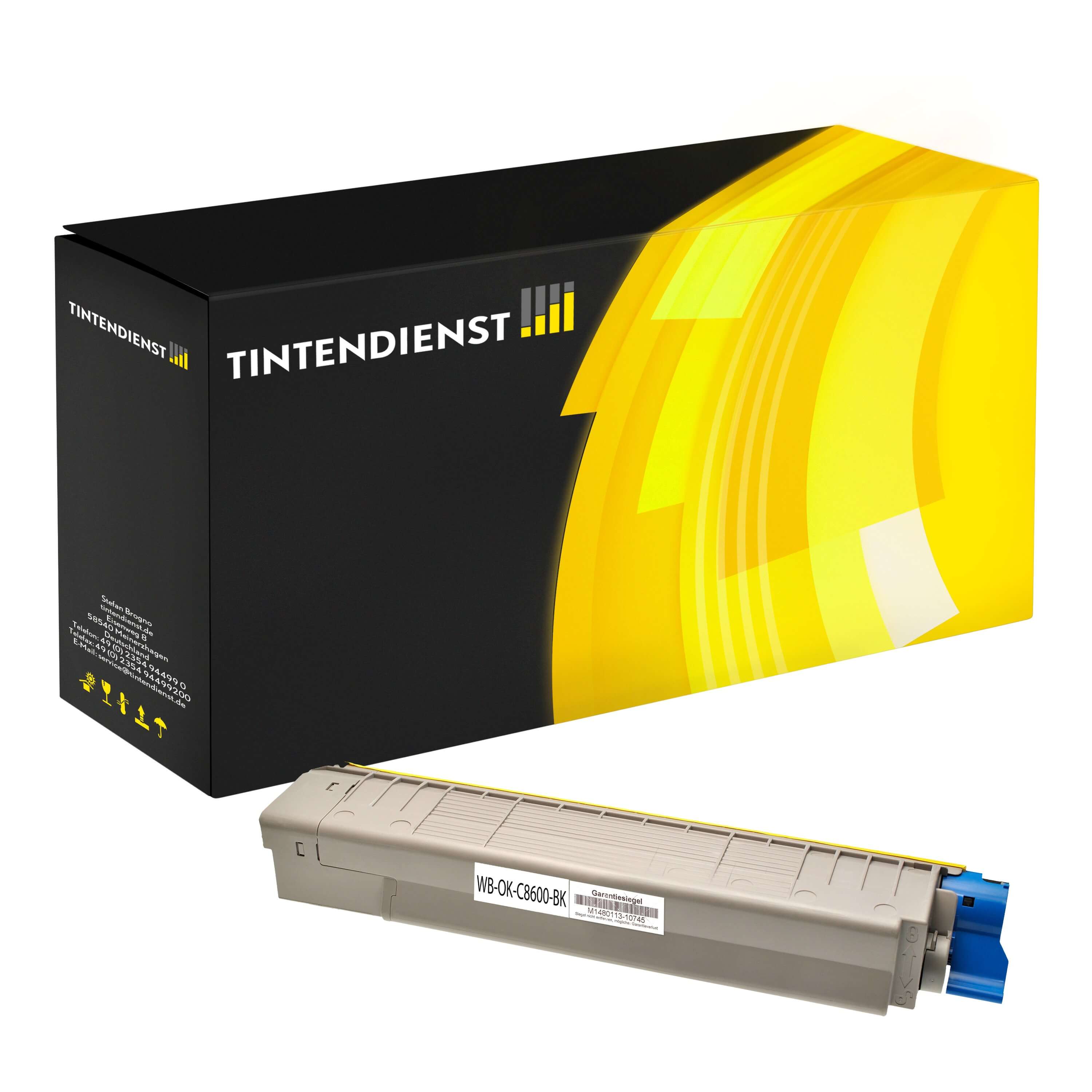 Toner kompatibel für OKI C 8600 CDTN (43487712) Schwarz