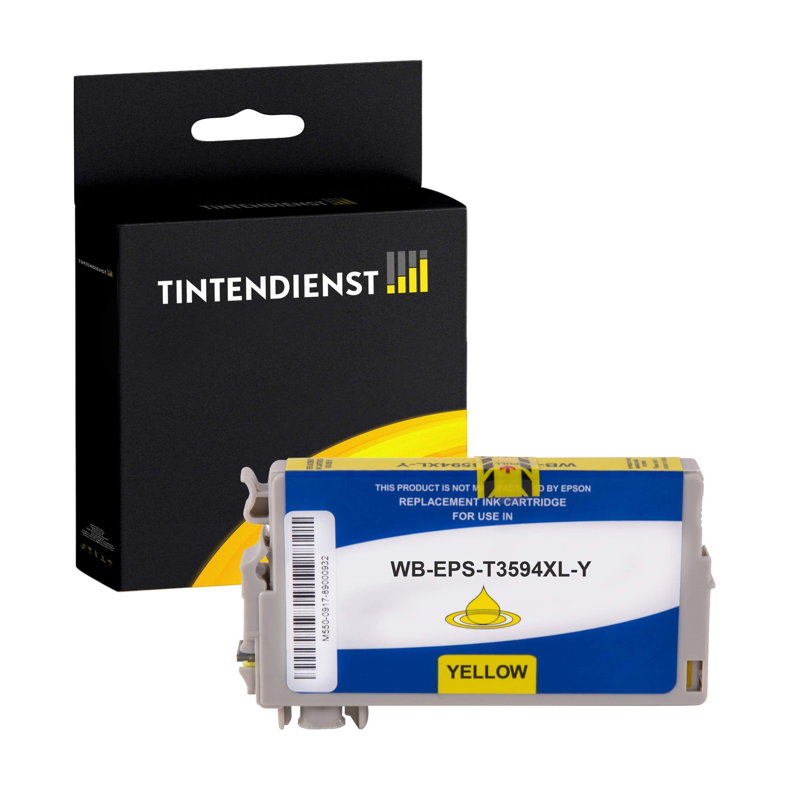 Druckerpatrone kompatibel für Epson Workforce Pro WF-4725 DWF (C13T35944010 / 35XL) Gelb