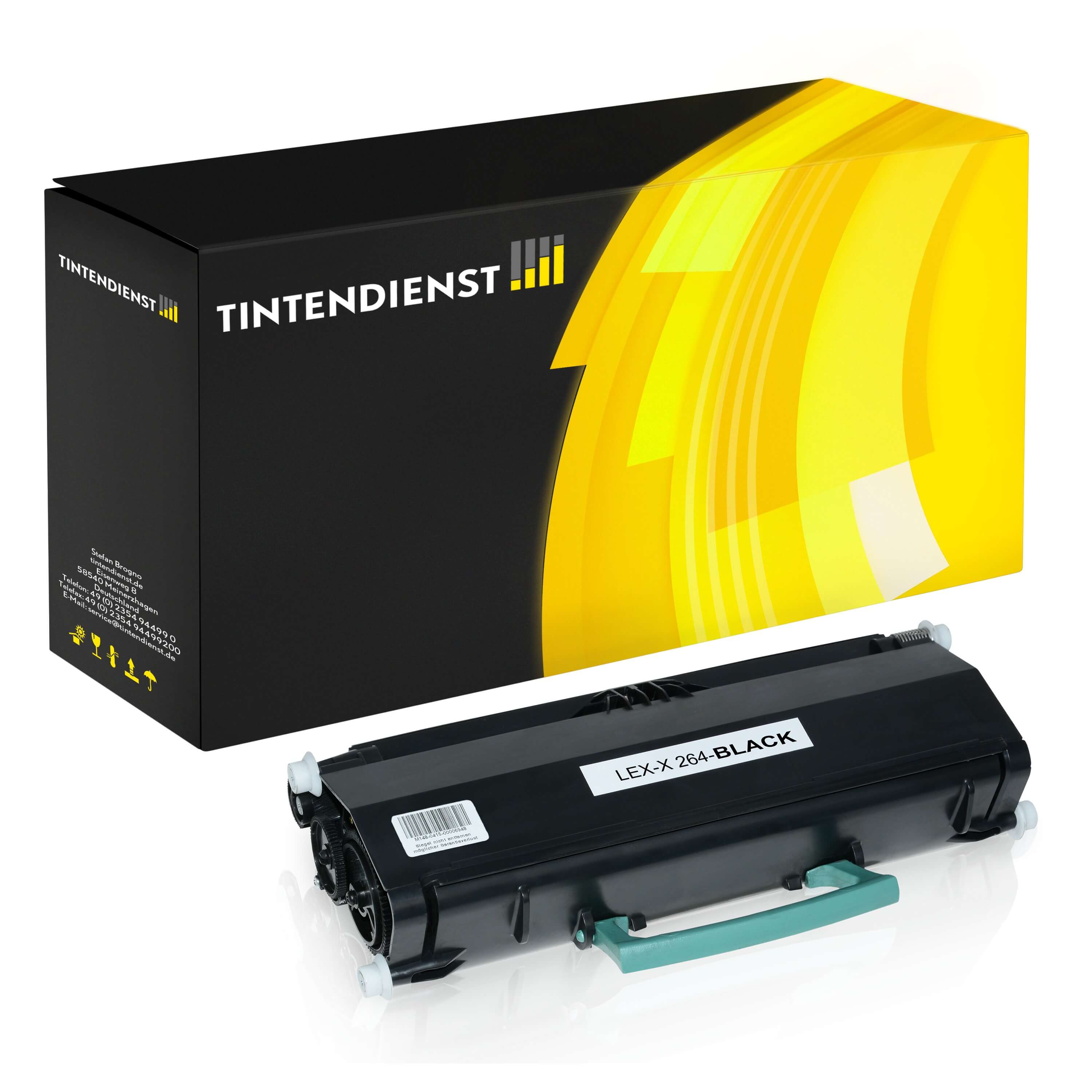 Toner kompatibel für Lexmark X 264 DN (X264H21G) Schwarz