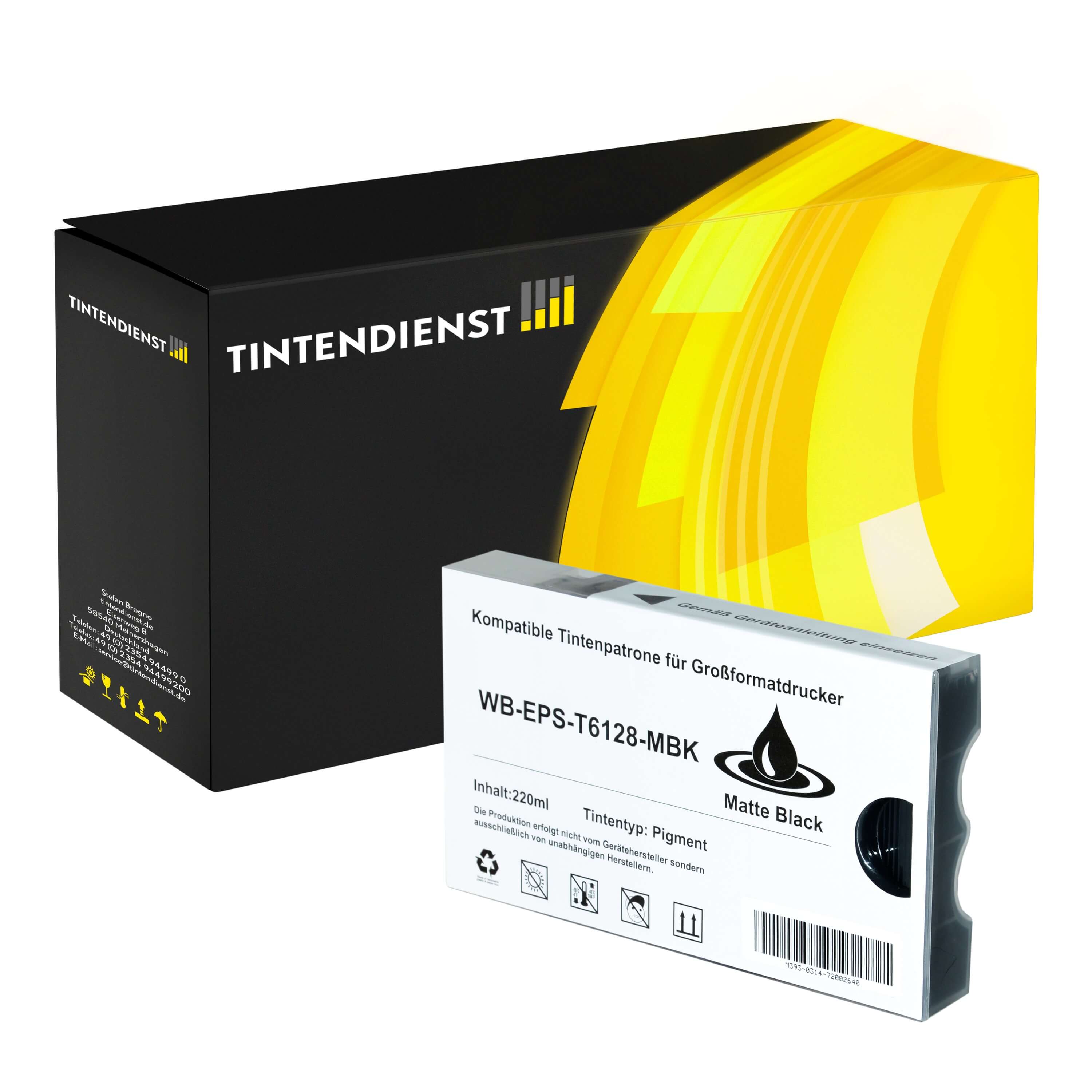 Druckerpatrone kompatibel für Epson Stylus Pro 9880 (C13T612800 / T6128) Matt Schwarz