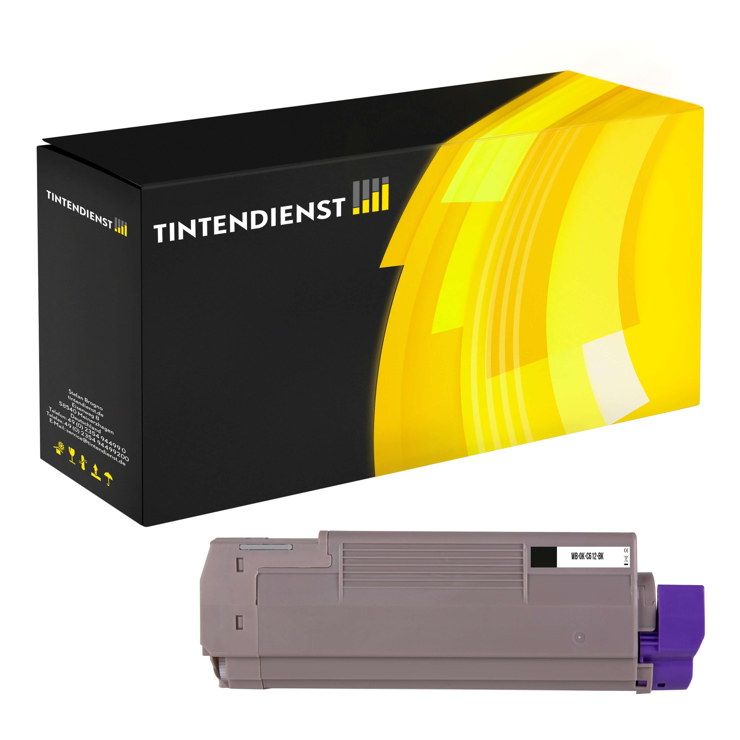 Toner kompatibel für OKI C 612 N (46507508) Schwarz