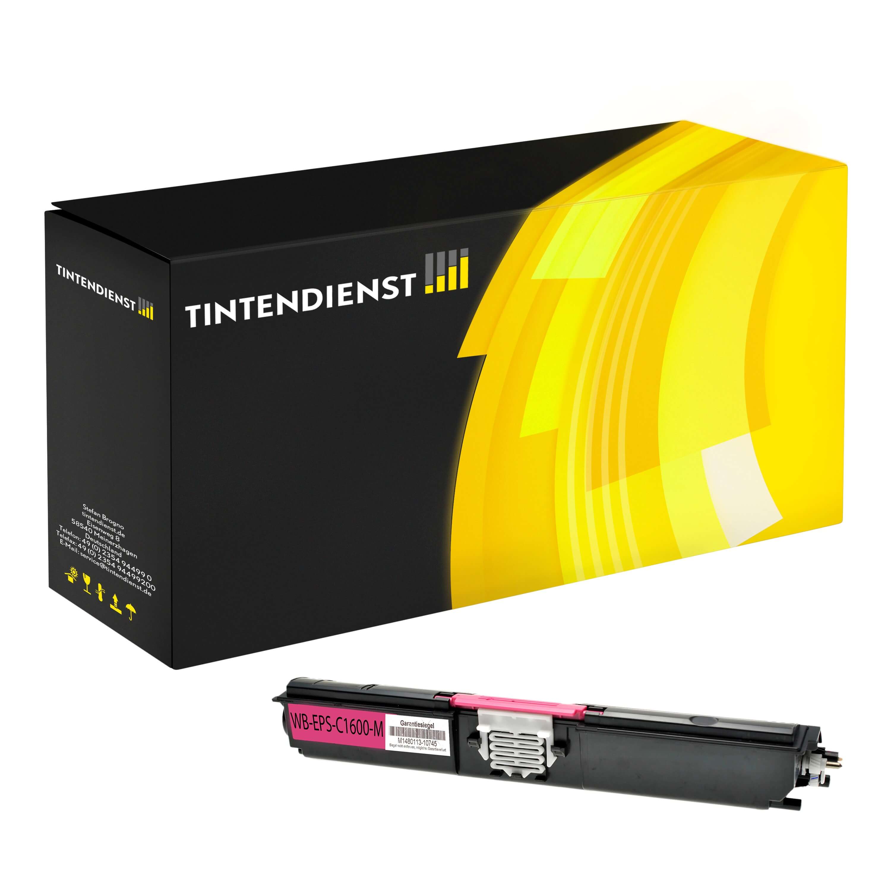 Toner kompatibel für Epson Aculaser C 1600 (C13S050555 / 0555) Magenta