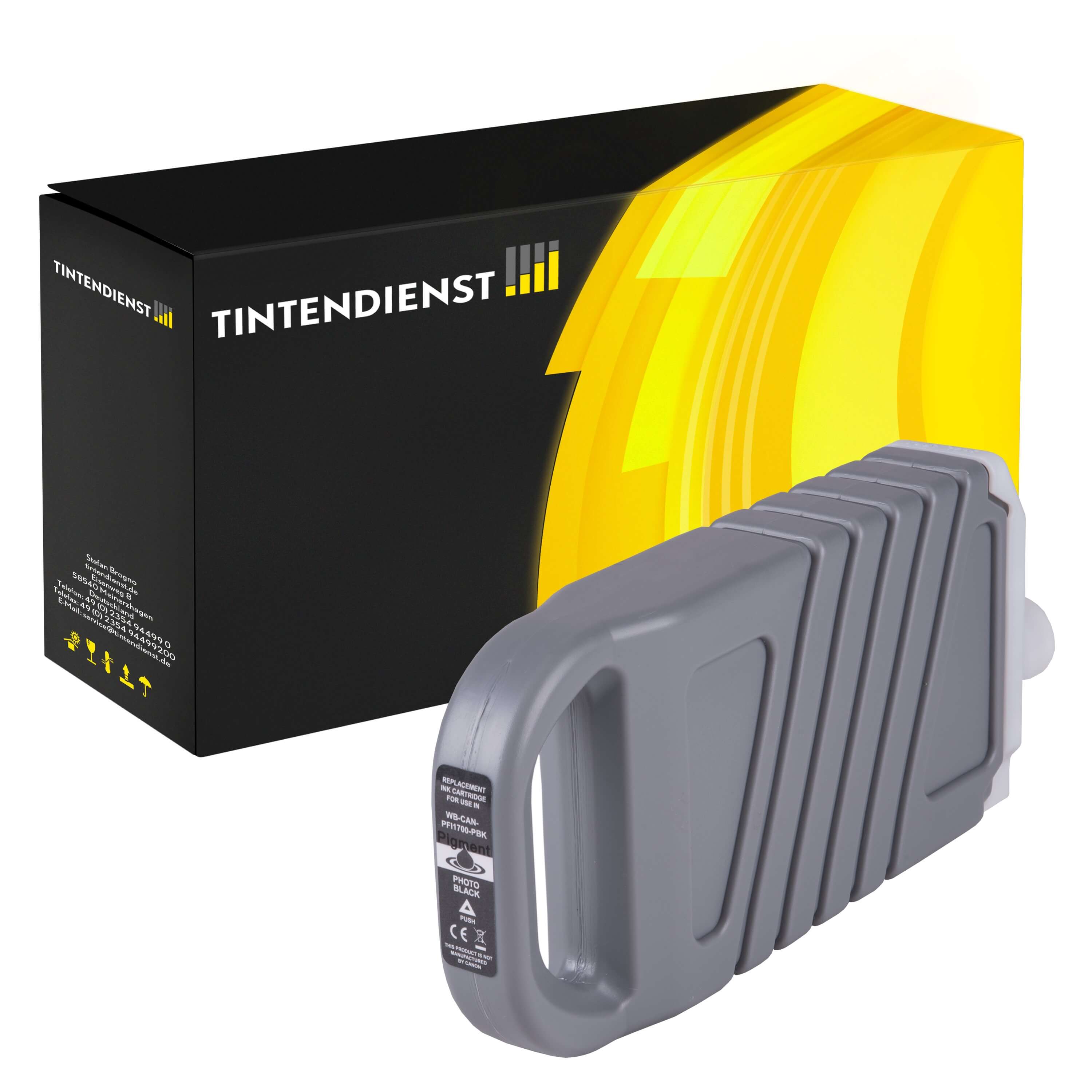 Druckerpatrone kompatibel für Canon 0775C001 / PFI-1700PBK Photo Schwarz
