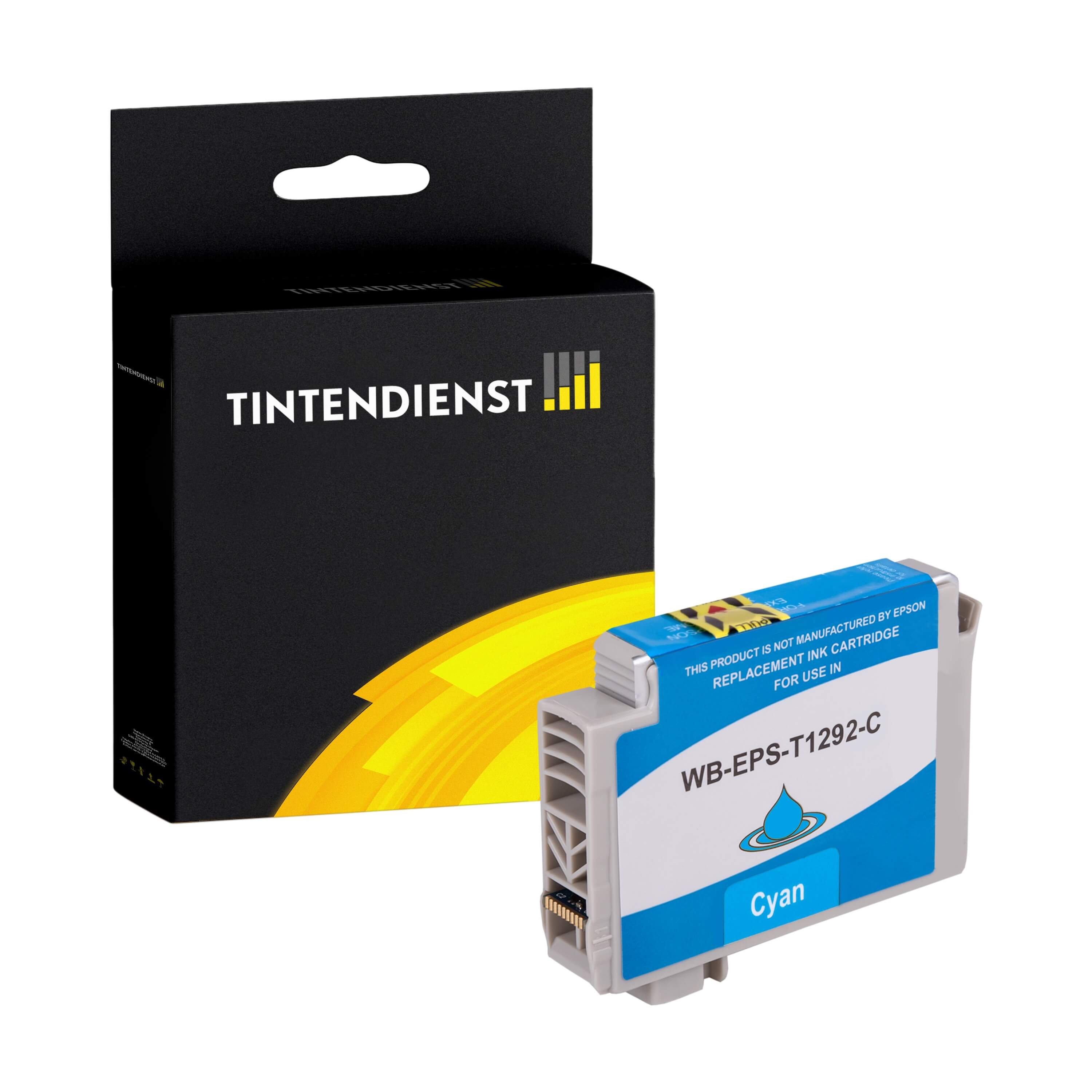 Druckerpatrone kompatibel für Epson Workforce WF-3530 DTWF (C13T12924010 / T1292) Cyan