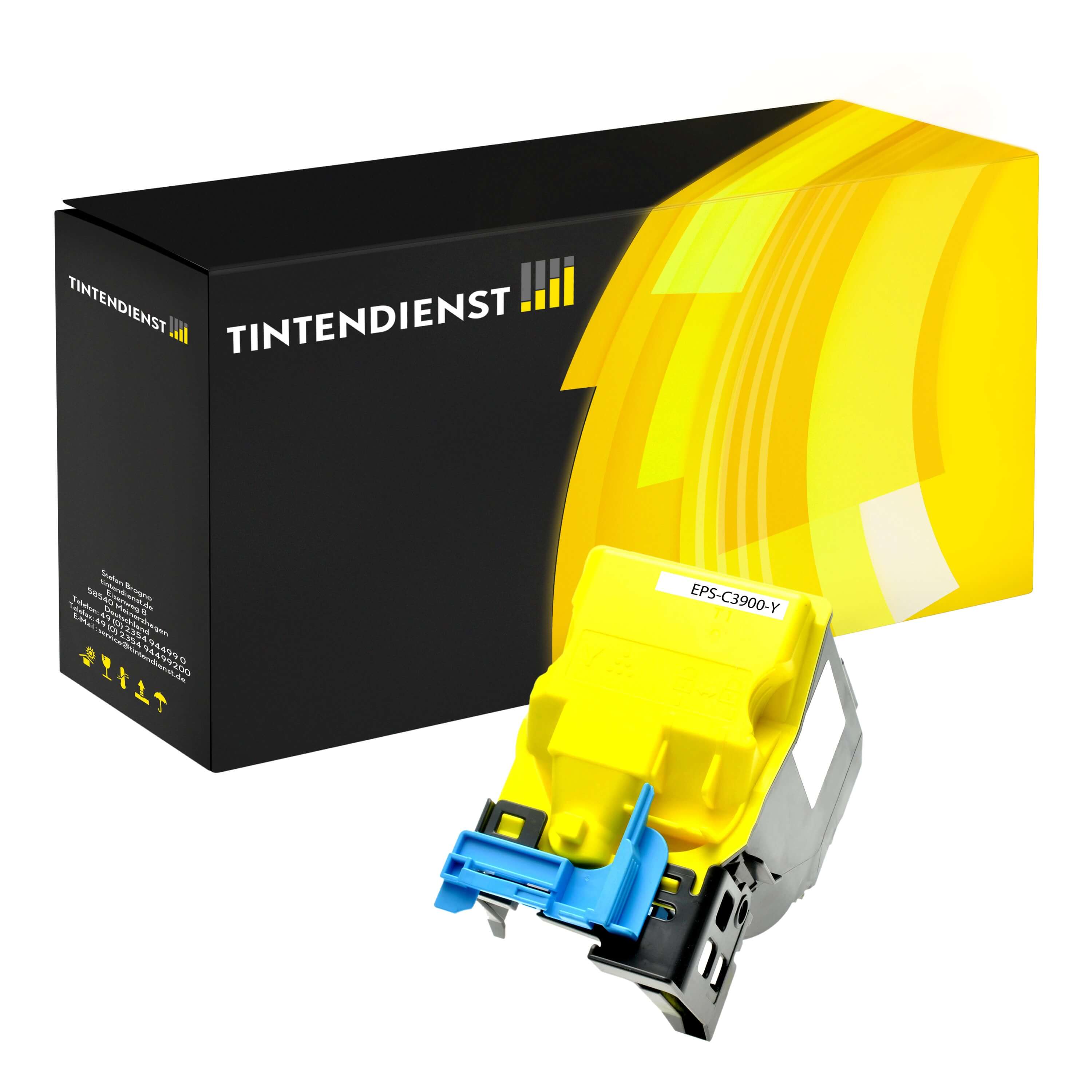 Toner kompatibel für Epson Aculaser CX 37 DTNF (C13S050590 / S050590) Gelb