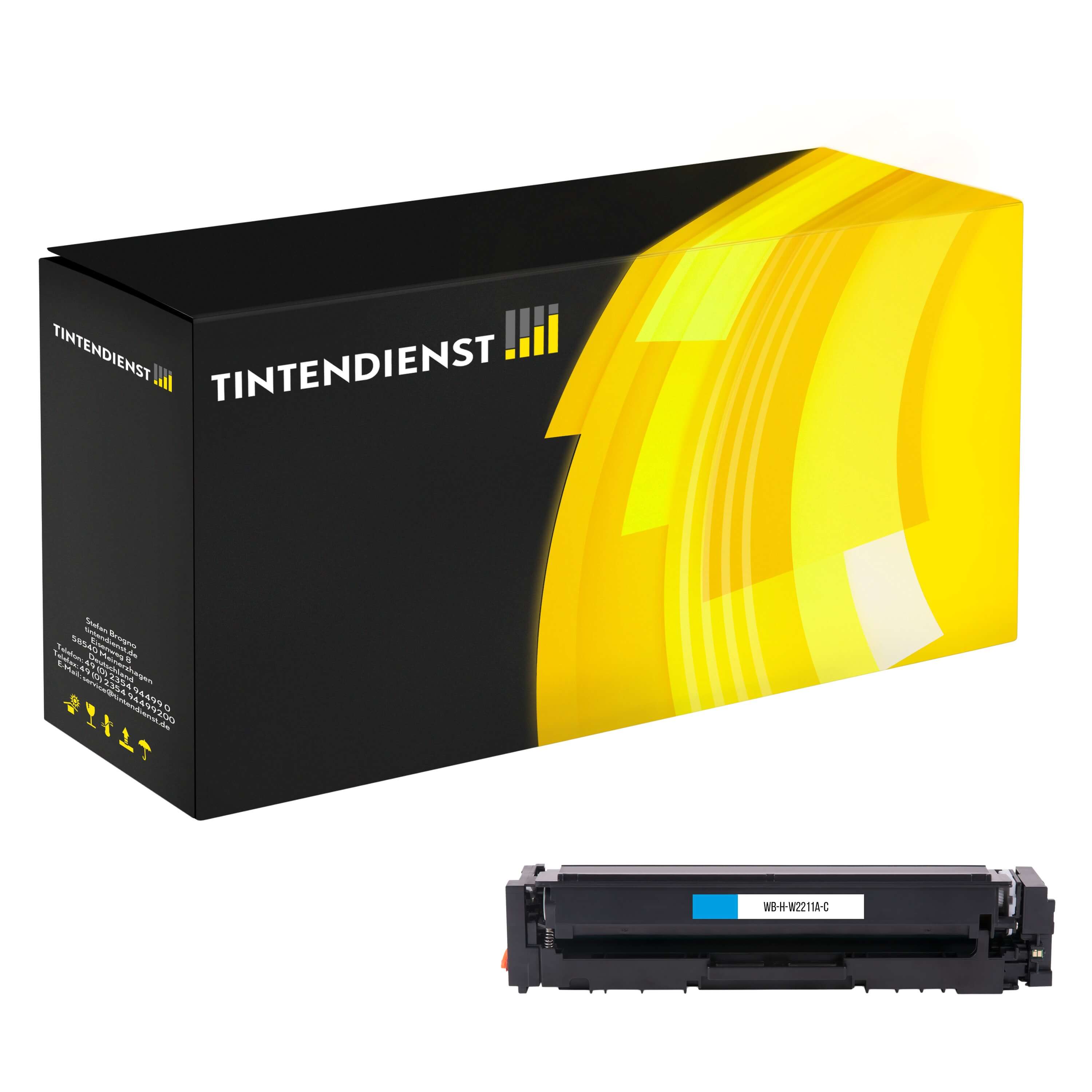 Toner kompatibel für HP Color LaserJet Pro MFP M 283 cdw (W2211A / 207A) Cyan